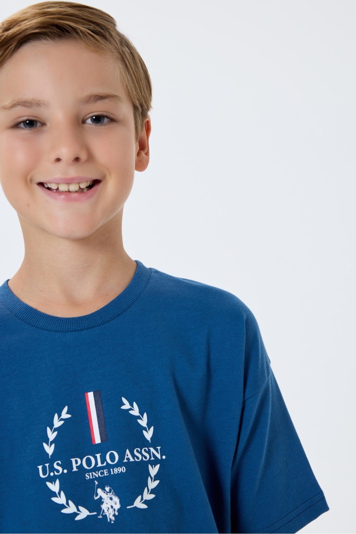4-15 Yaş Lisanslı Us Polo Assn Erkek Çocuk Takım-Mavi