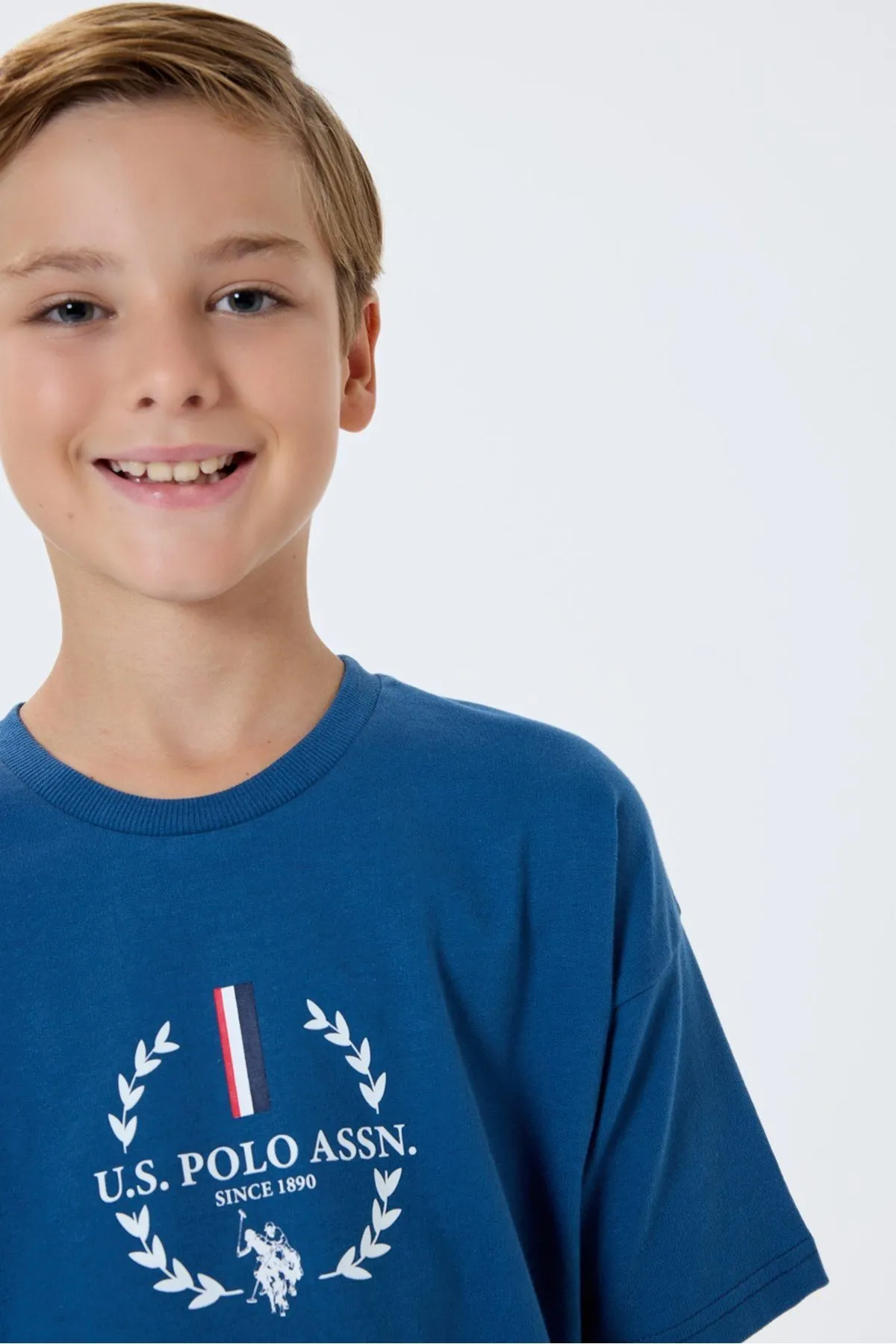 4-15 Yaş Lisanslı Us Polo Assn Erkek Çocuk Takım-Mavi