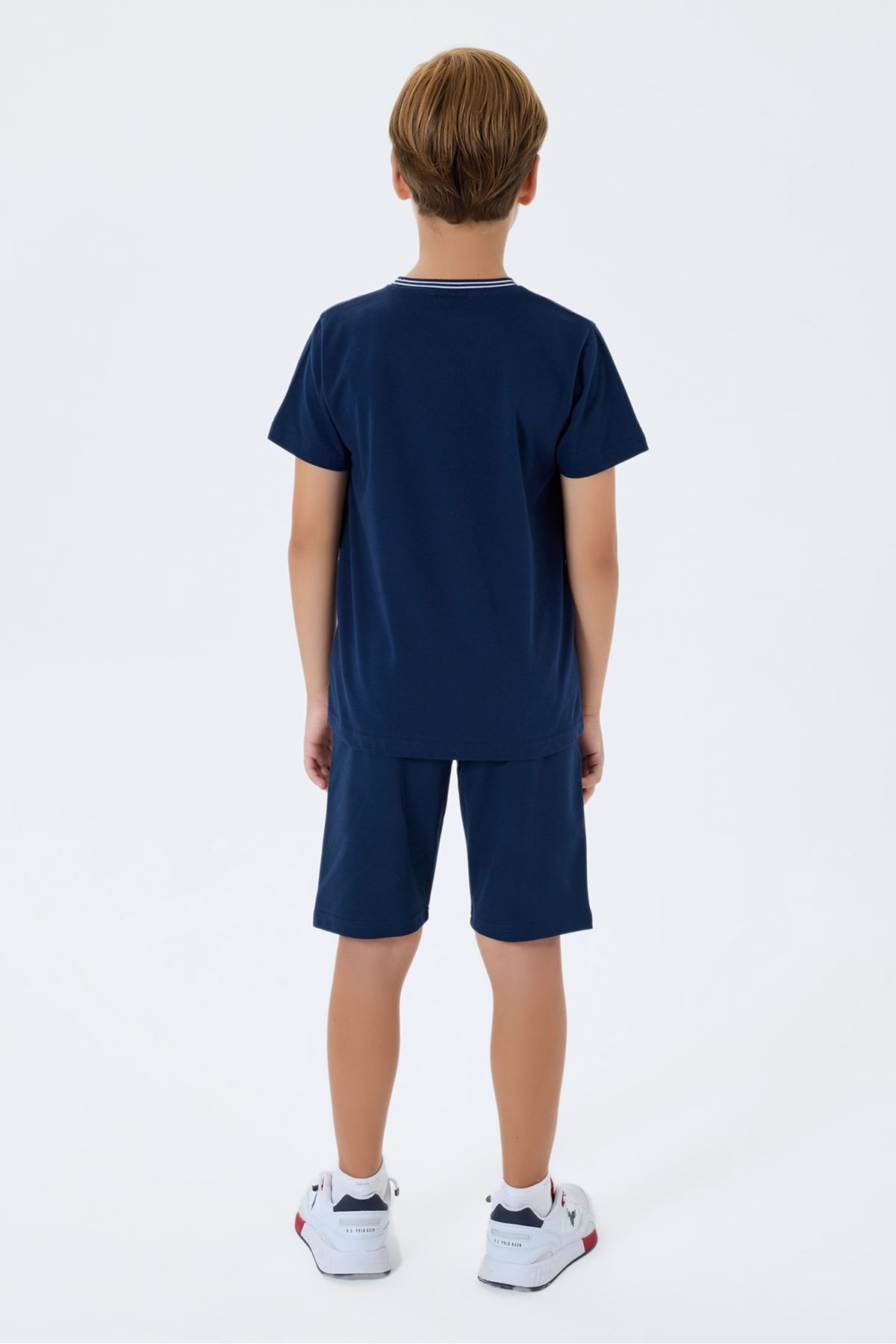 4-15 Yaş Lisanslı Us Polo Assn Erkek Çocuk Takım-Lacivert