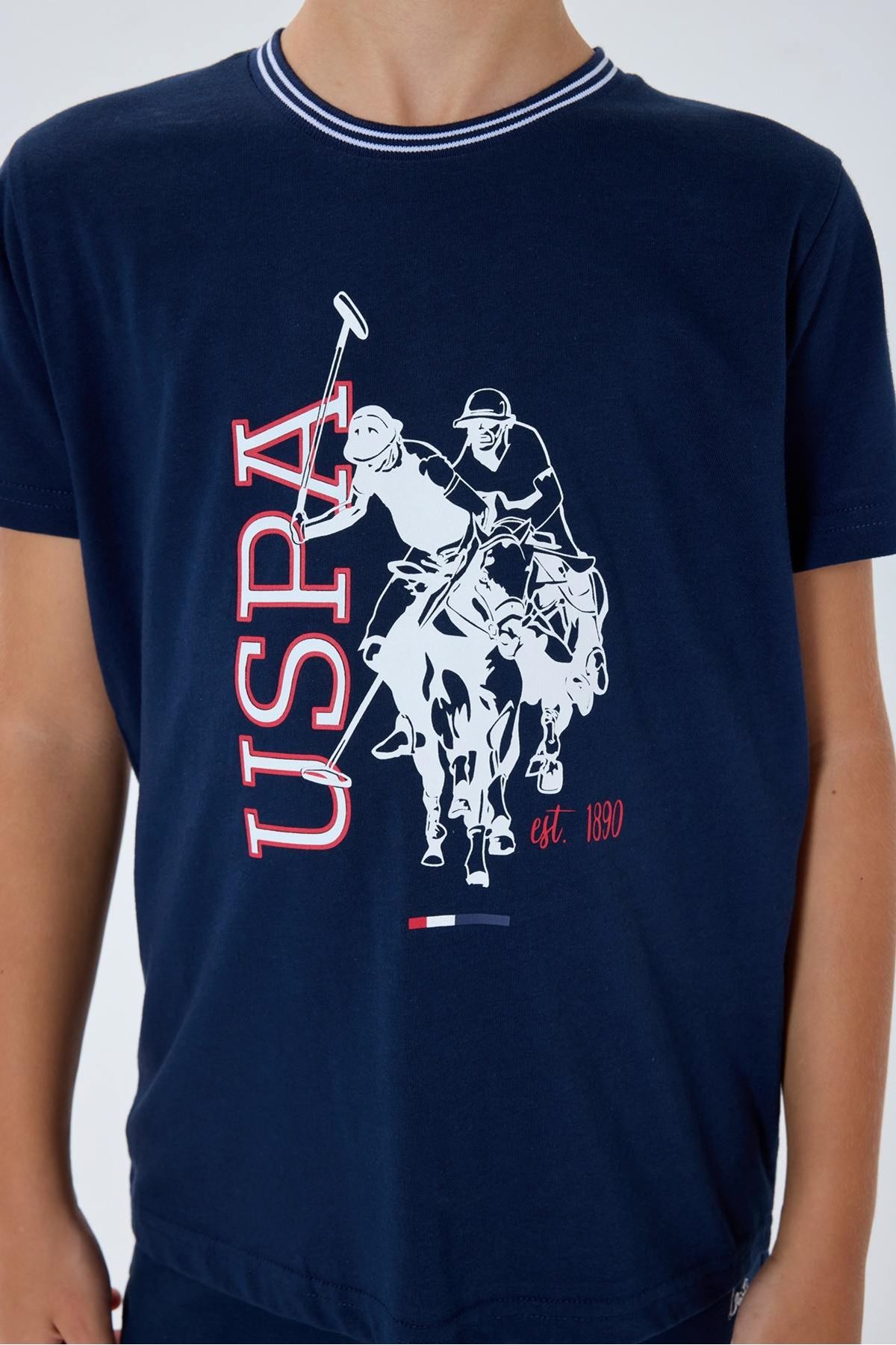 4-15 Yaş Lisanslı Us Polo Assn Erkek Çocuk Takım-Lacivert