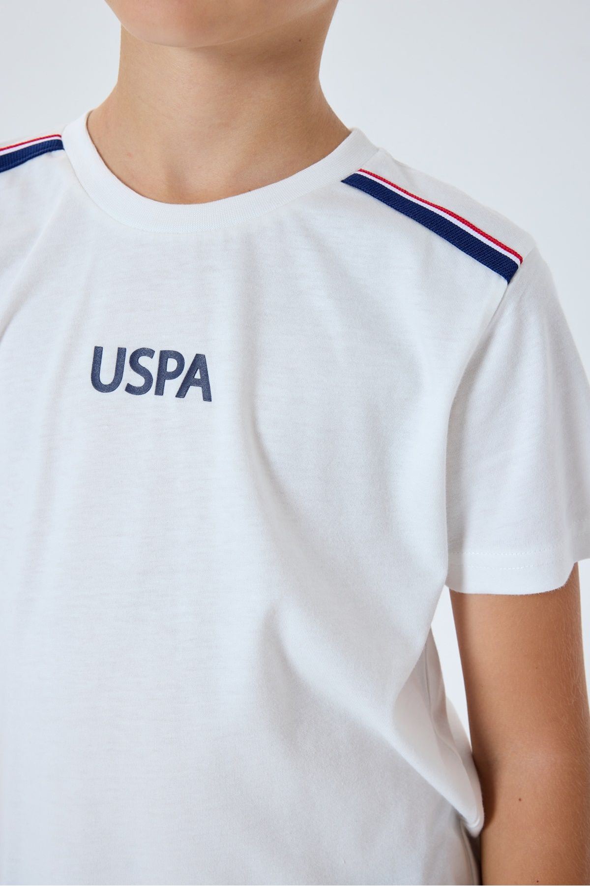 4-15 Yaş Lisanslı Us Polo Assn Erkek Çocuk Takım-Ekru