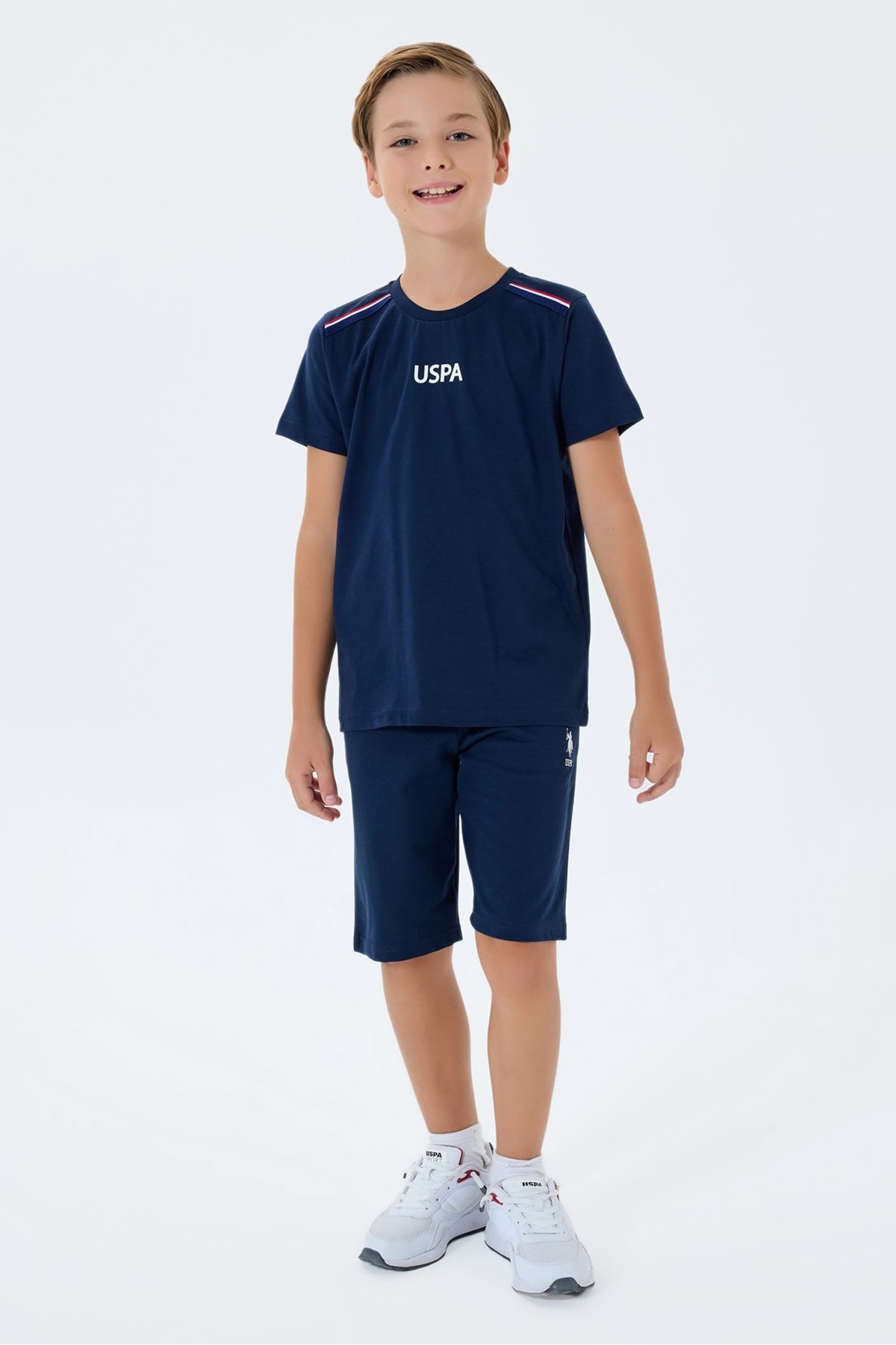 4-15 Yaş Lisanslı Us Polo Assn Erkek Çocuk Takım-Lacivert