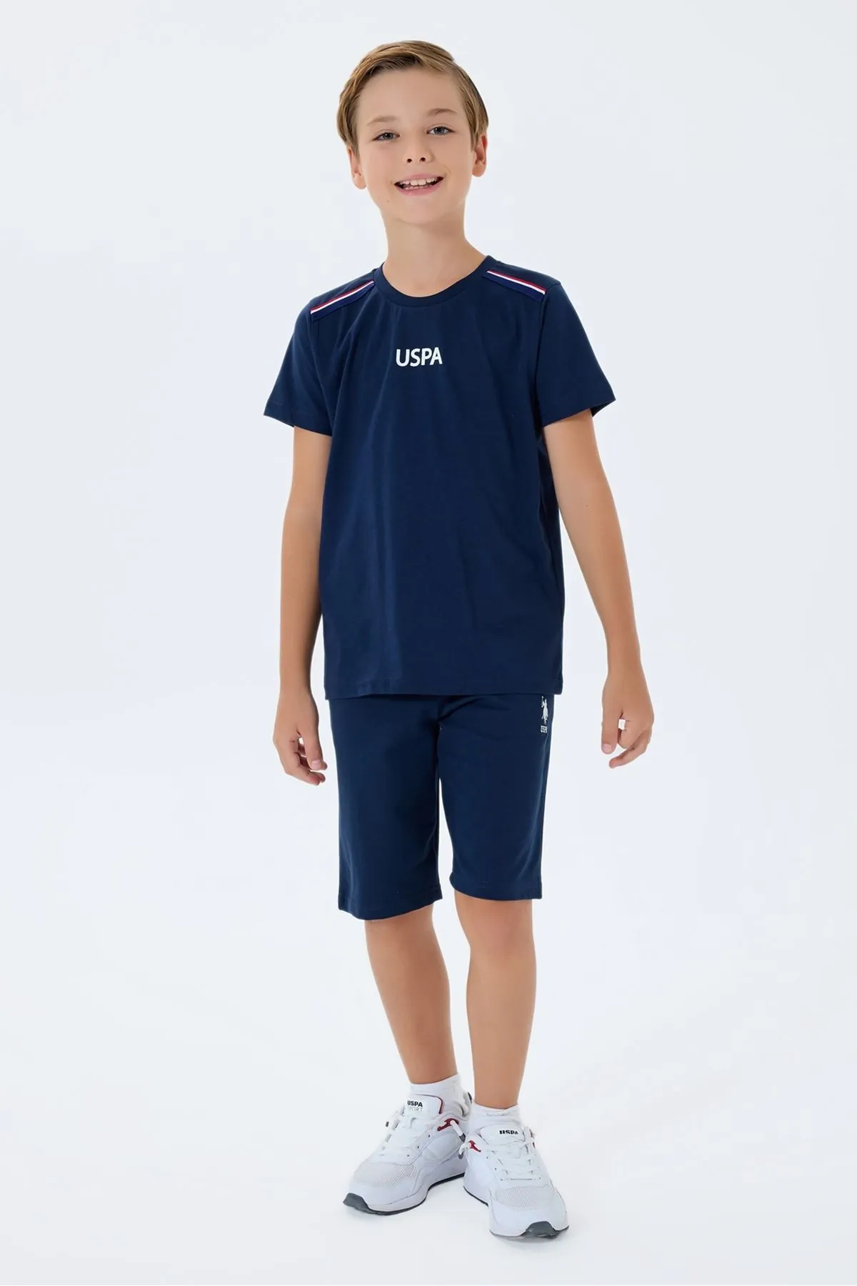 4-15 Yaş Lisanslı Us Polo Assn Erkek Çocuk Takım-Lacivert