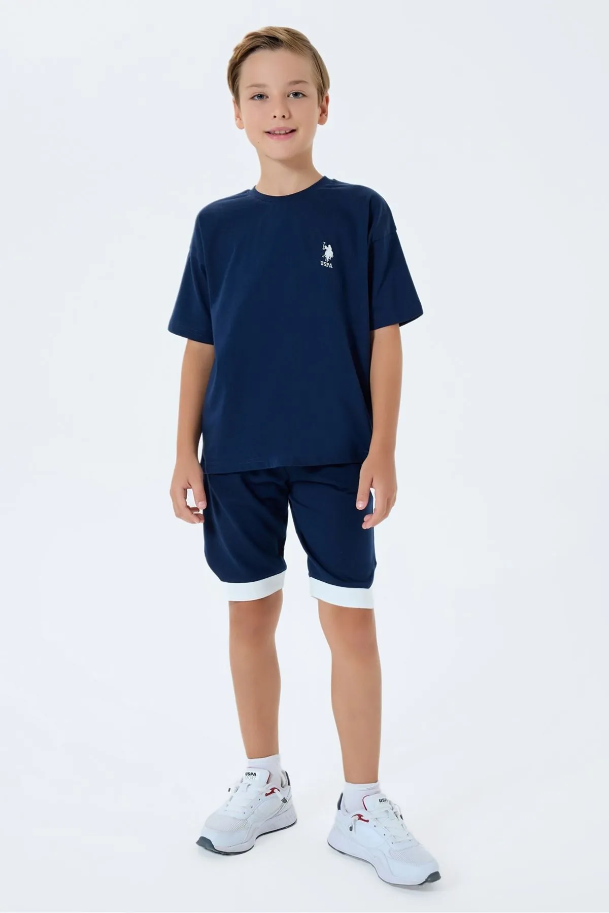 4-15 Yaş Lisanslı Us Polo Assn Erkek Çocuk Takım-Lacivert