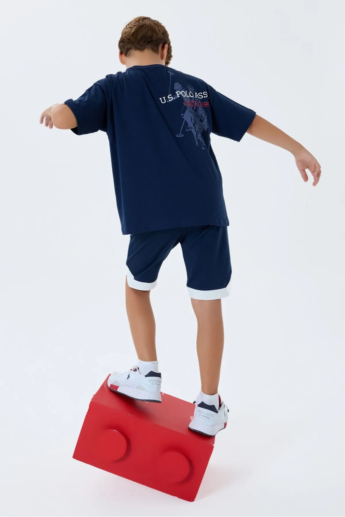 4-15 Yaş Lisanslı Us Polo Assn Erkek Çocuk Takım-Lacivert