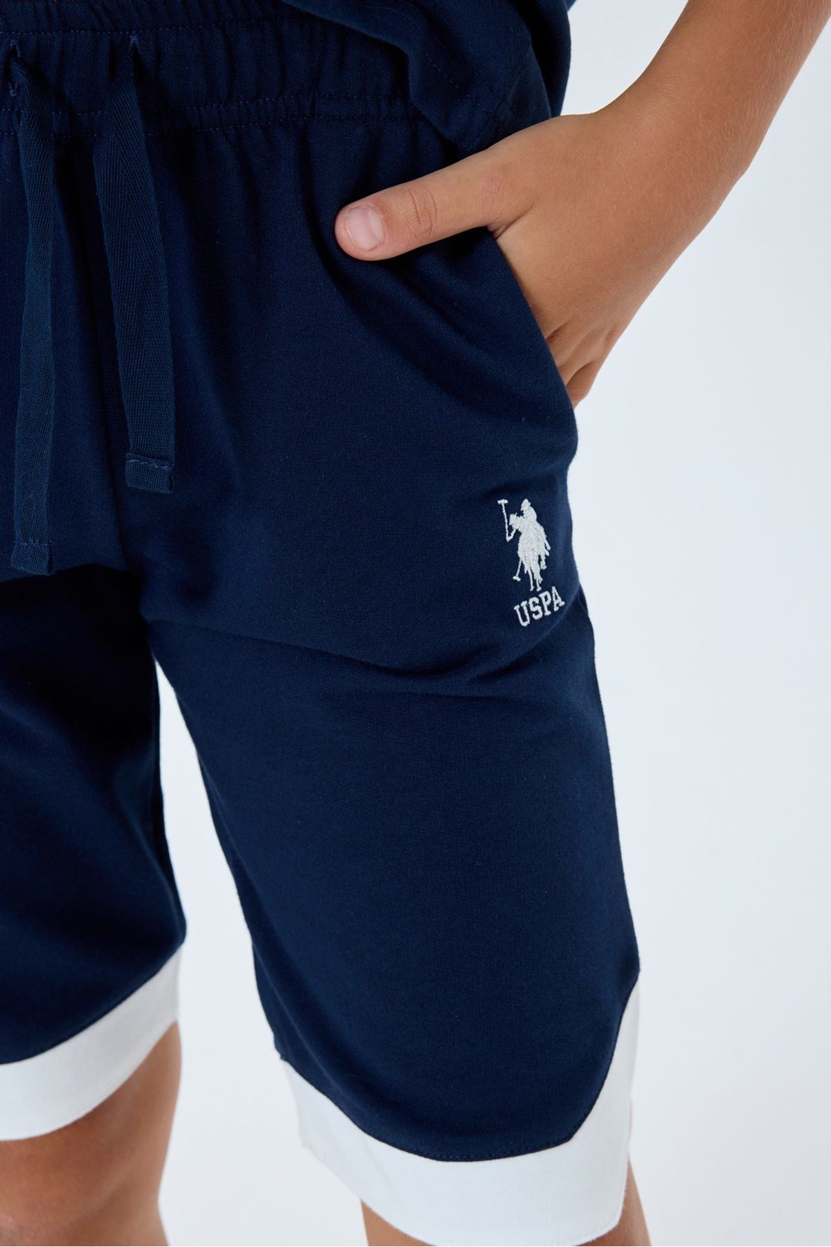 4-15 Yaş Lisanslı Us Polo Assn Erkek Çocuk Takım-Lacivert