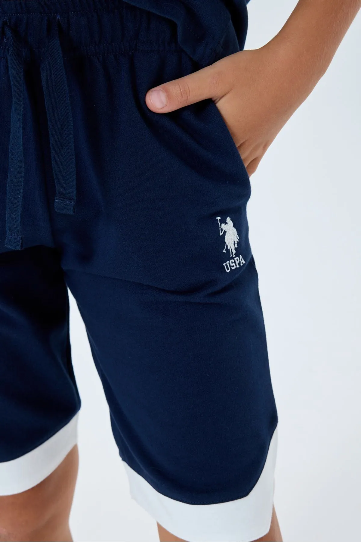 4-15 Yaş Lisanslı Us Polo Assn Erkek Çocuk Takım-Lacivert