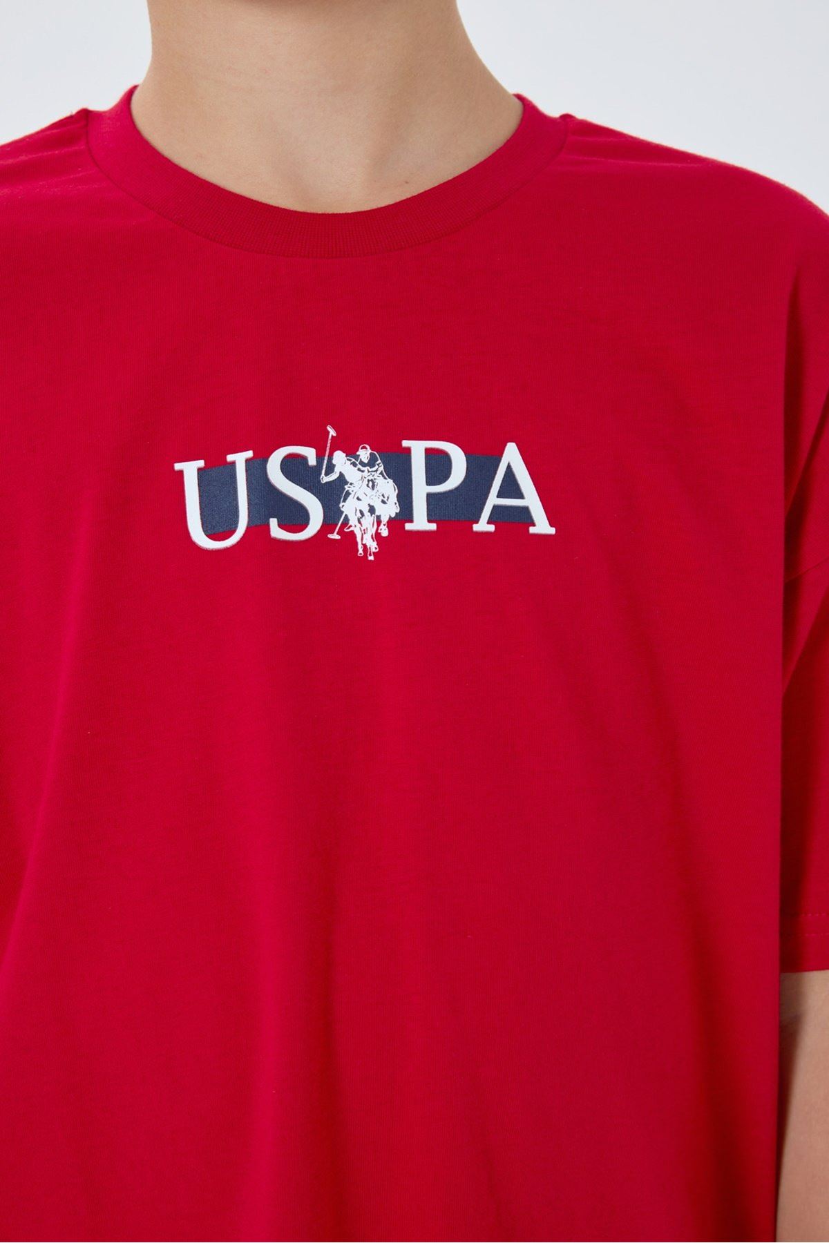 4-15 Yaş Lisanslı Us Polo Assn Erkek Çocuk Takım-Kırmızı