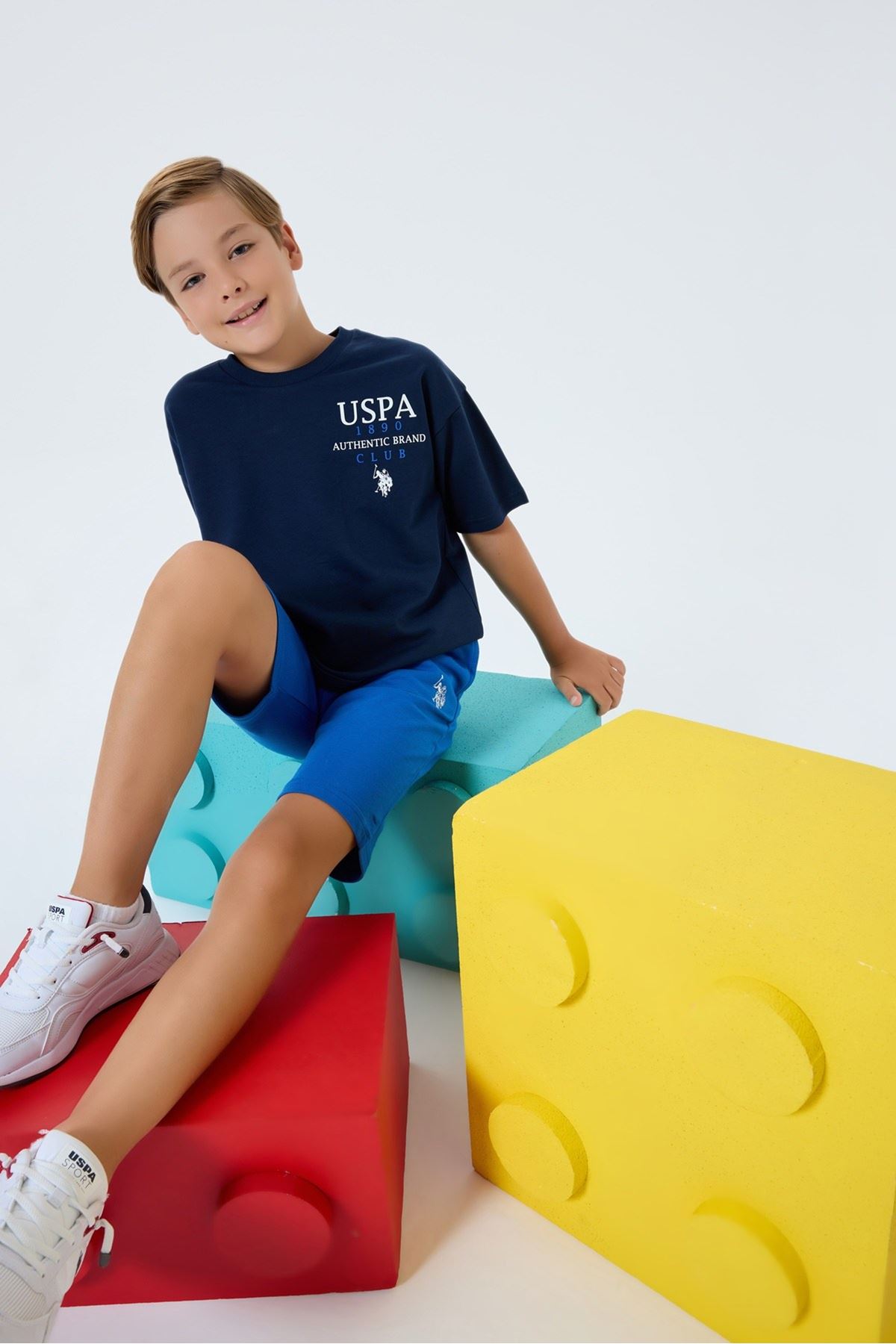 4-15 Yaş Lisanslı Us Polo Assn Erkek Çocuk Takım-Lacivert