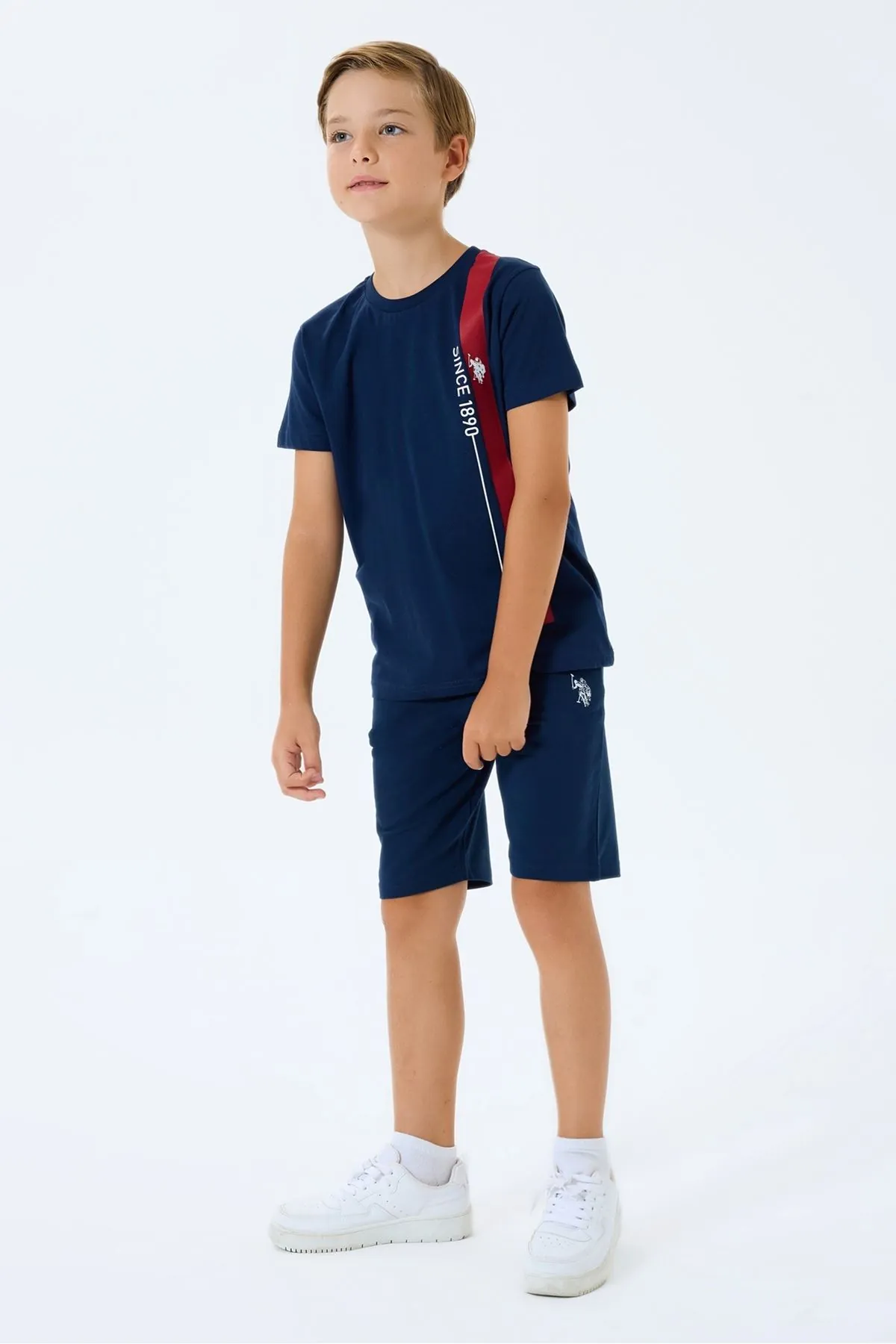 4-15 Yaş Lisanslı Us Polo Assn Erkek Çocuk Takım-Lacivert