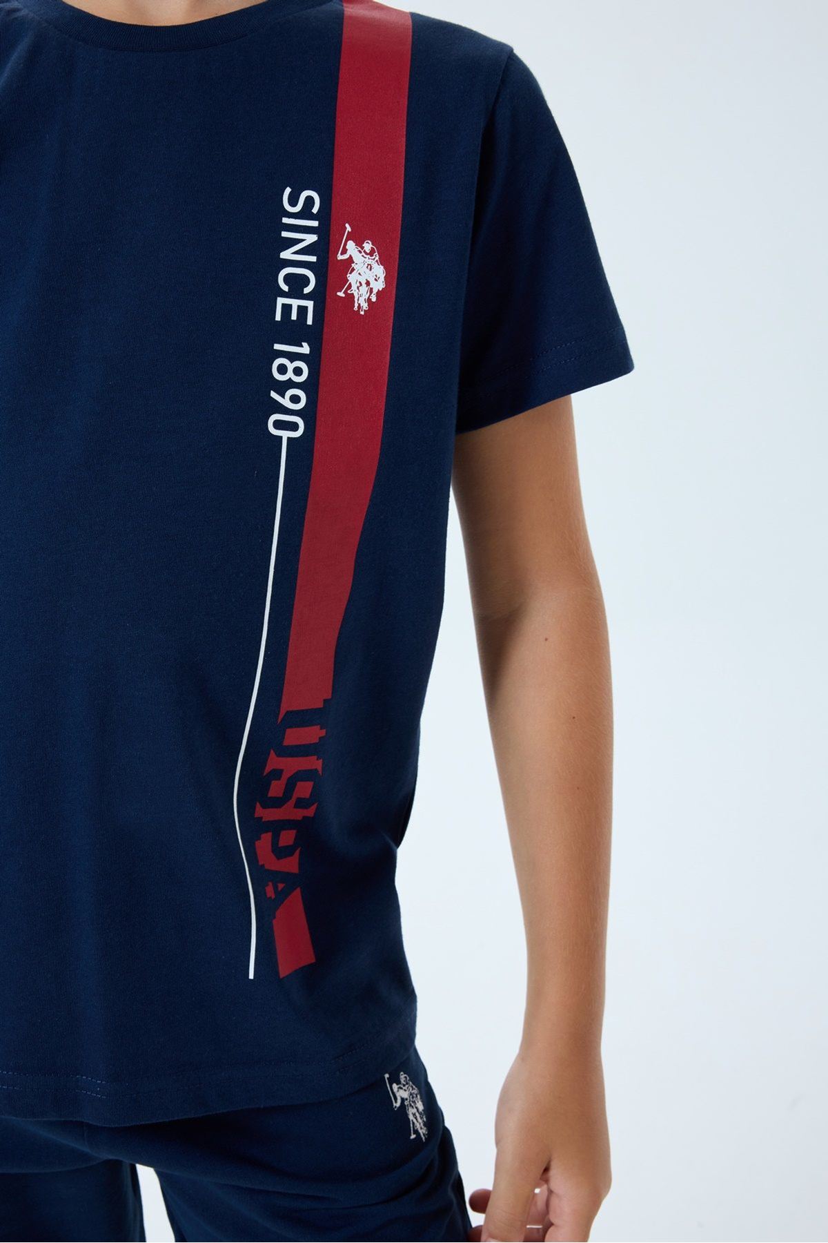 4-15 Yaş Lisanslı Us Polo Assn Erkek Çocuk Takım-Lacivert