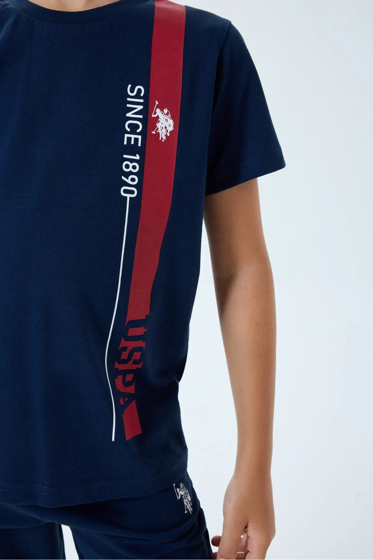 4-15 Yaş Lisanslı Us Polo Assn Erkek Çocuk Takım-Lacivert