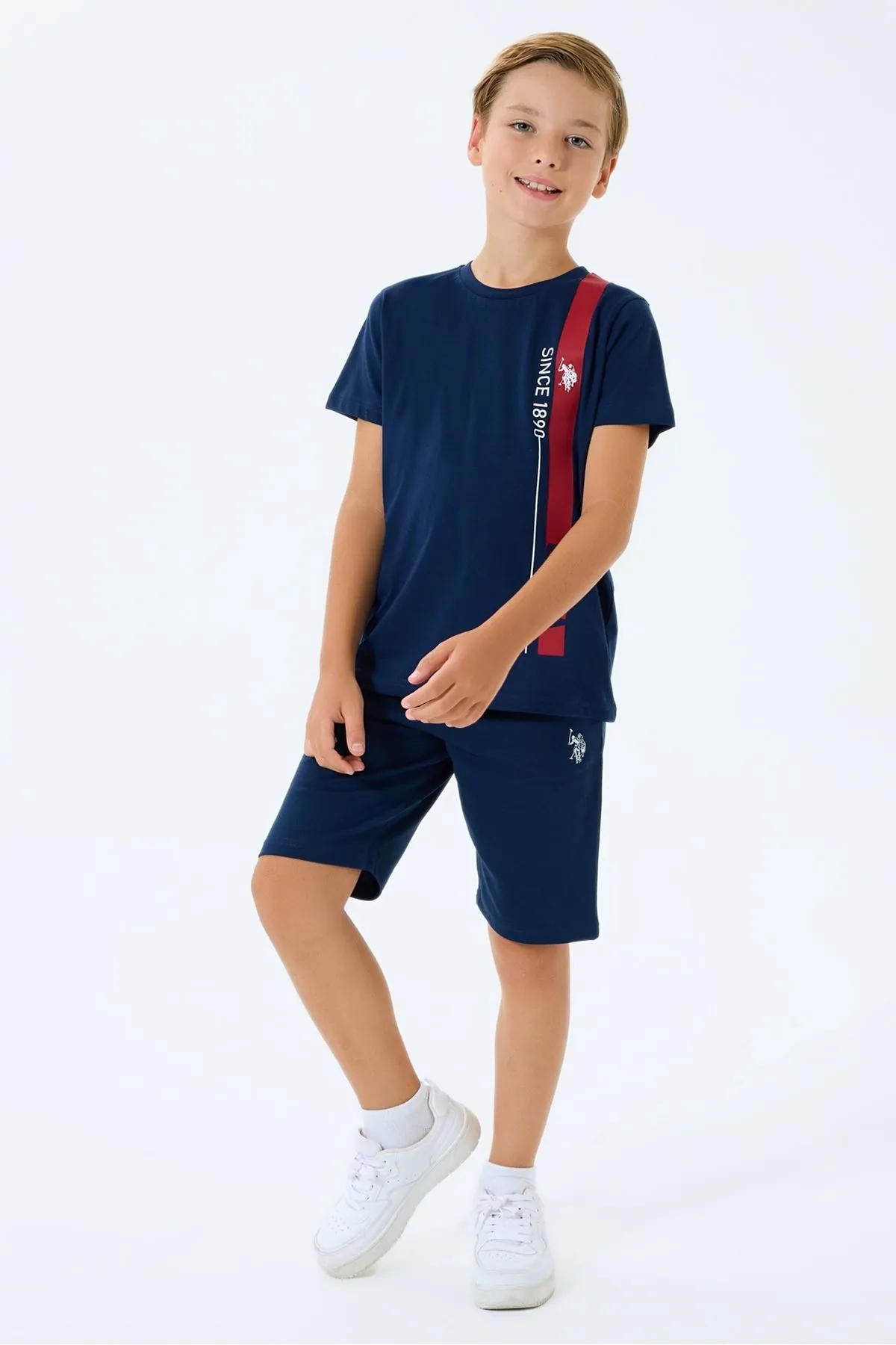 4-15 Yaş Lisanslı Us Polo Assn Erkek Çocuk Takım-Lacivert
