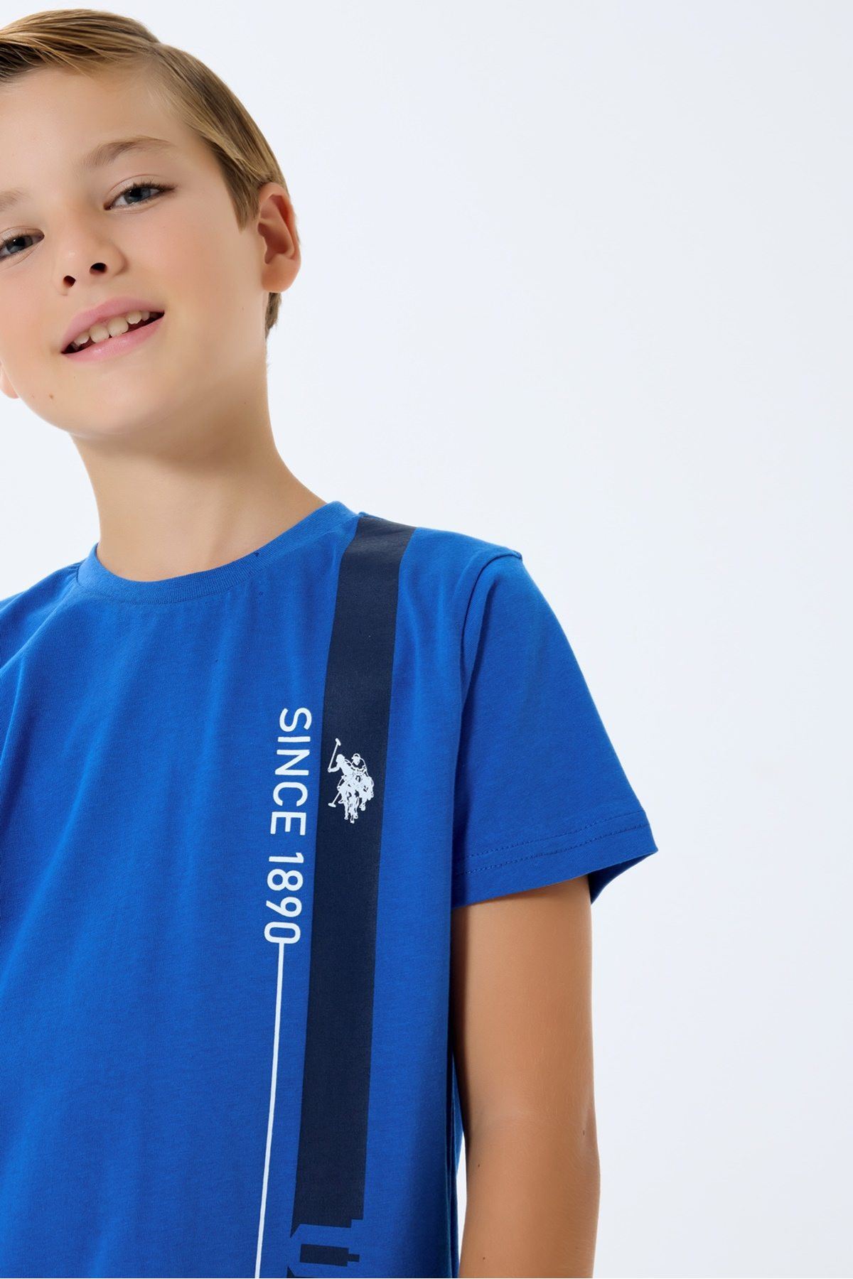 4-15 Yaş Lisanslı Us Polo Assn Erkek Çocuk Takım-Saks