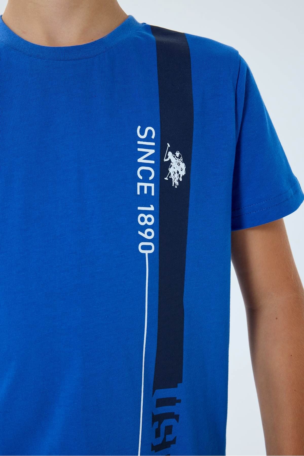 4-15 Yaş Lisanslı Us Polo Assn Erkek Çocuk Takım-Saks