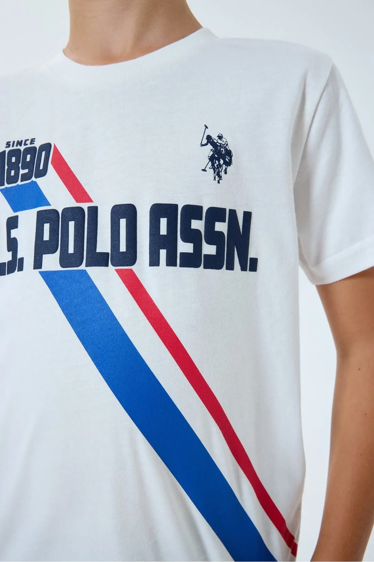 4-15 Yaş Lisanslı Us Polo Assn Erkek Çocuk Takım-Ekru