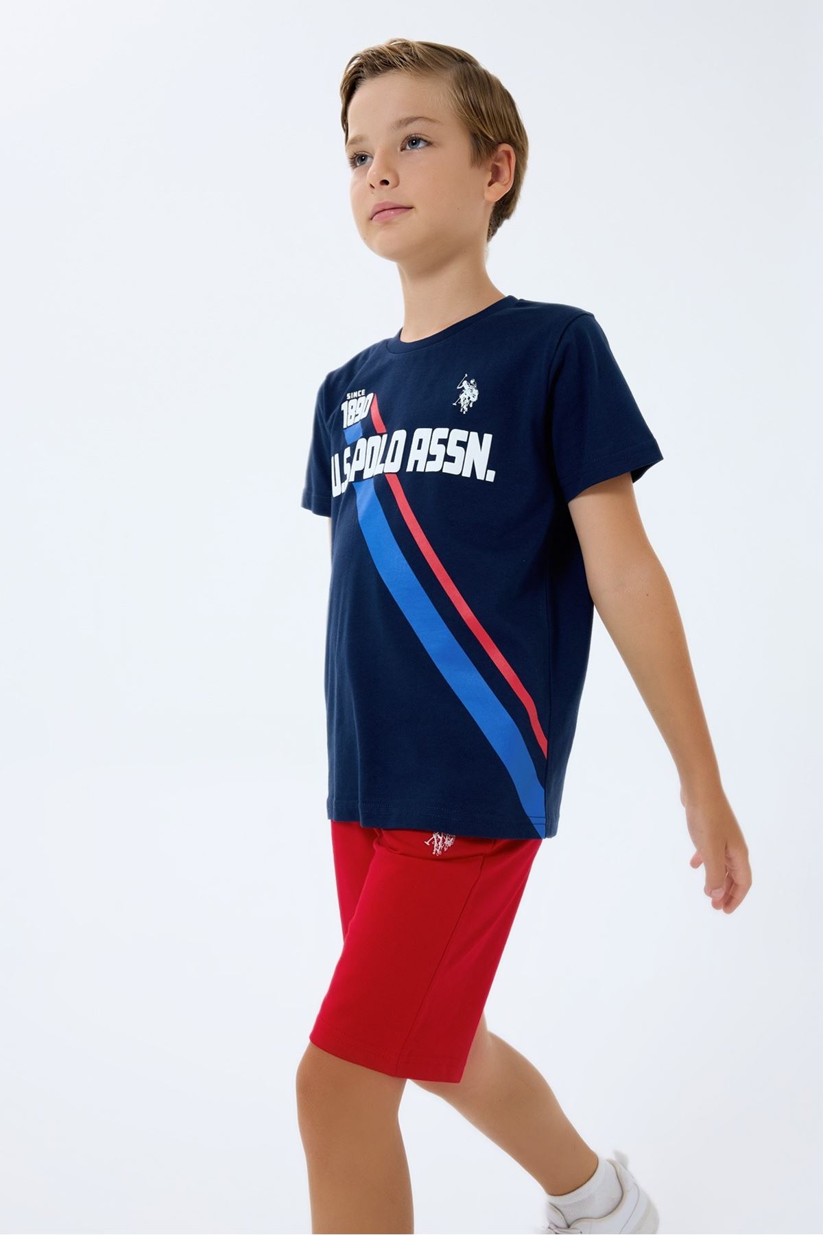 4-15 Yaş Lisanslı Us Polo Assn Erkek Çocuk Takım-Lacivert