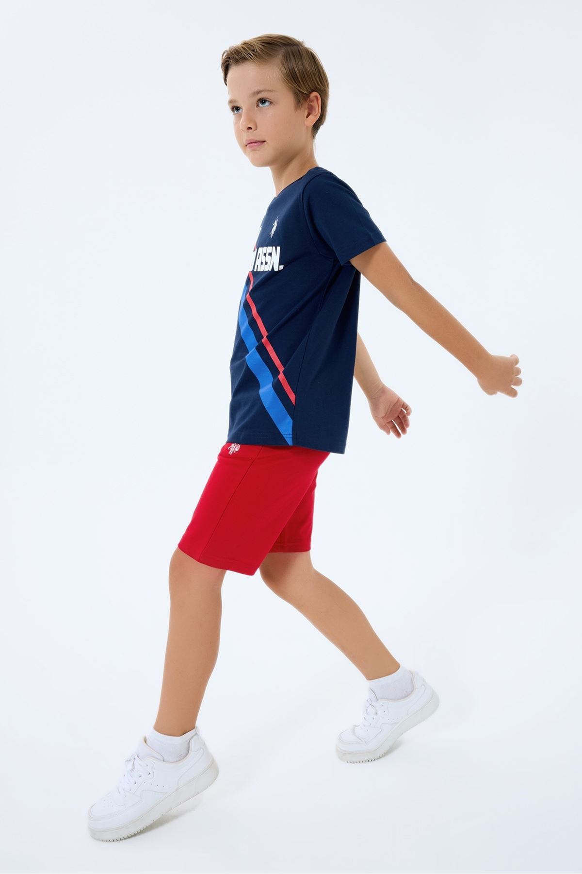 4-15 Yaş Lisanslı Us Polo Assn Erkek Çocuk Takım-Lacivert