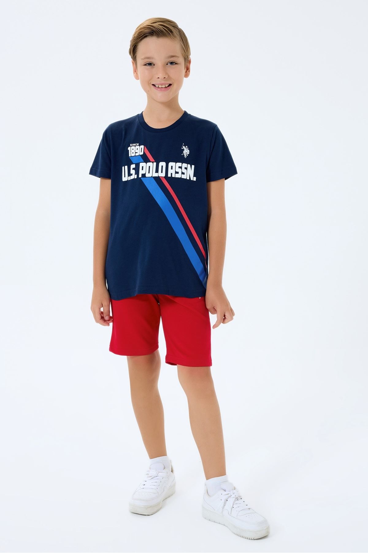 4-15 Yaş Lisanslı Us Polo Assn Erkek Çocuk Takım-Lacivert