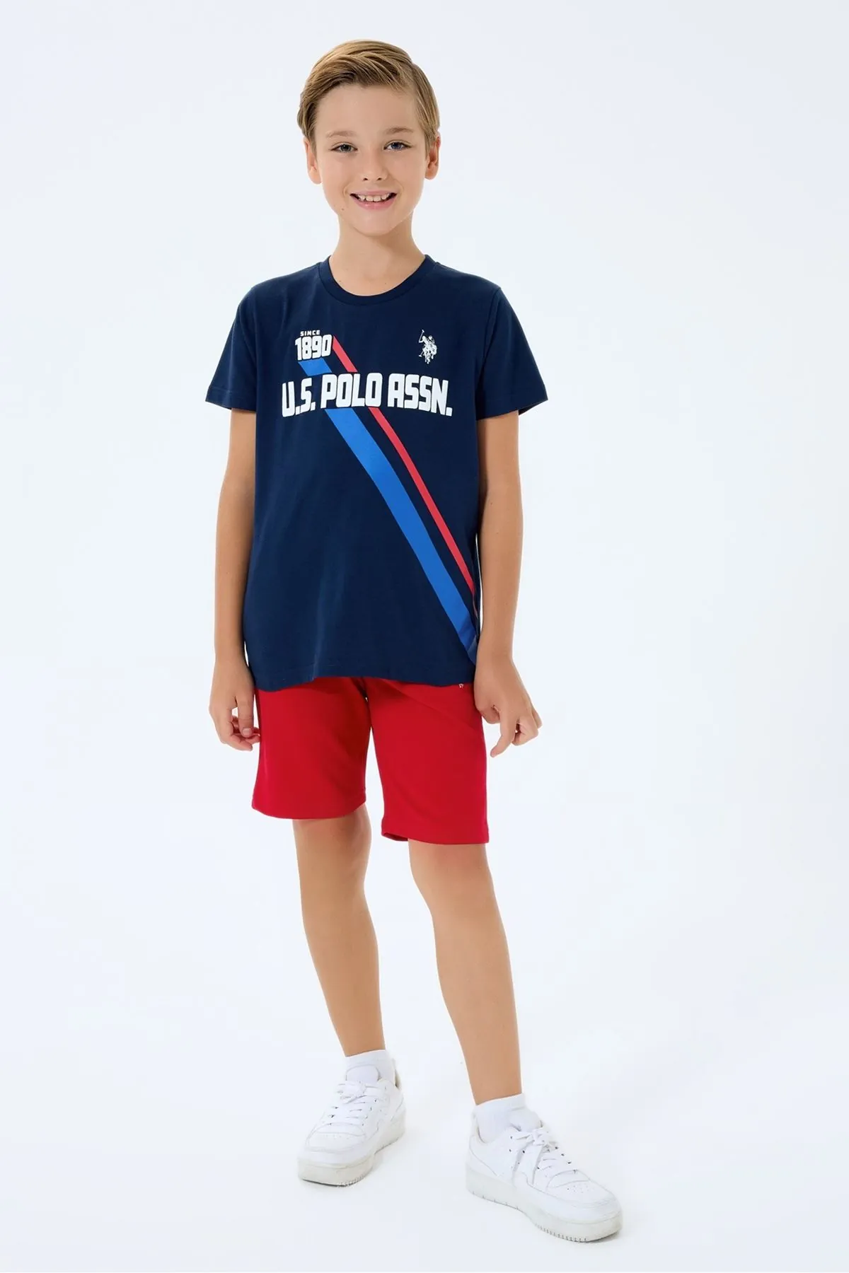 4-15 Yaş Lisanslı Us Polo Assn Erkek Çocuk Takım-Lacivert