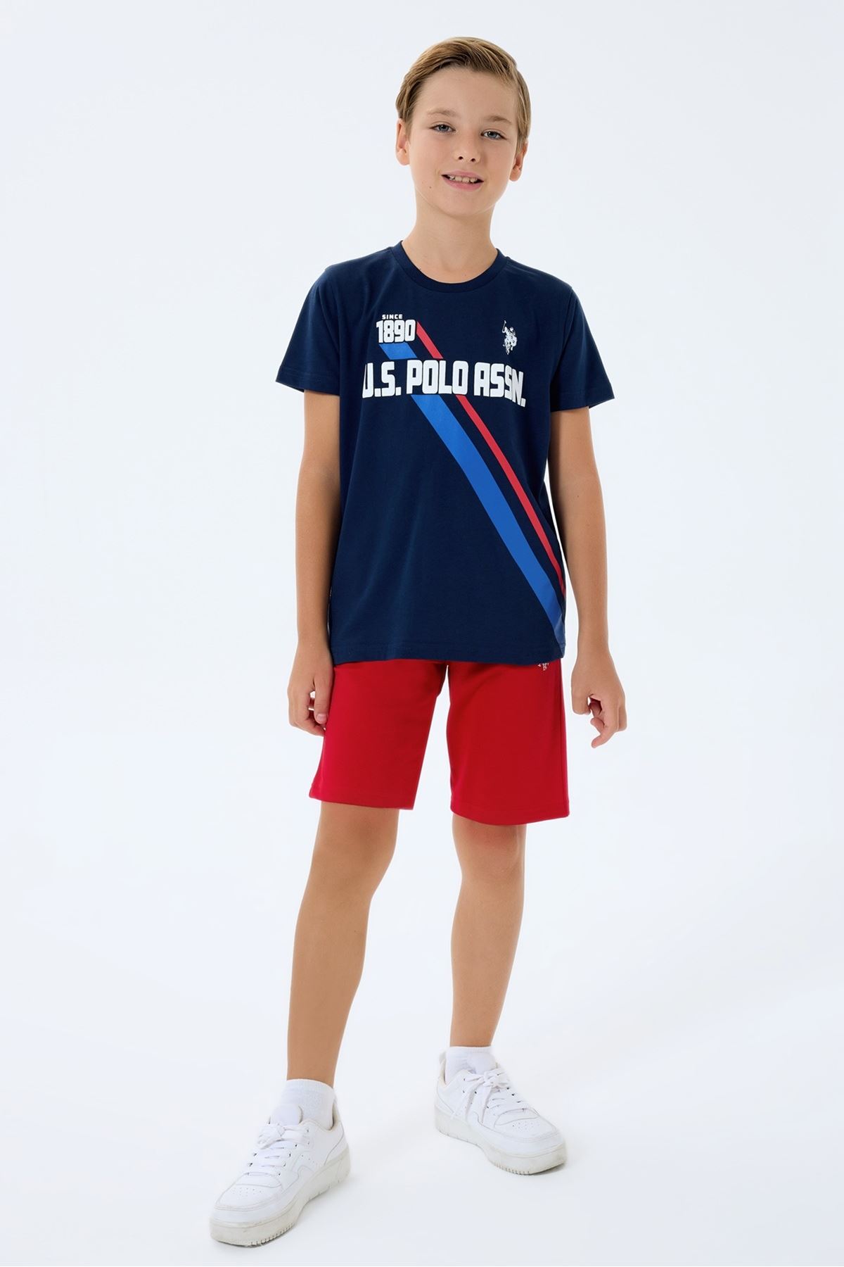 4-15 Yaş Lisanslı Us Polo Assn Erkek Çocuk Takım-Lacivert