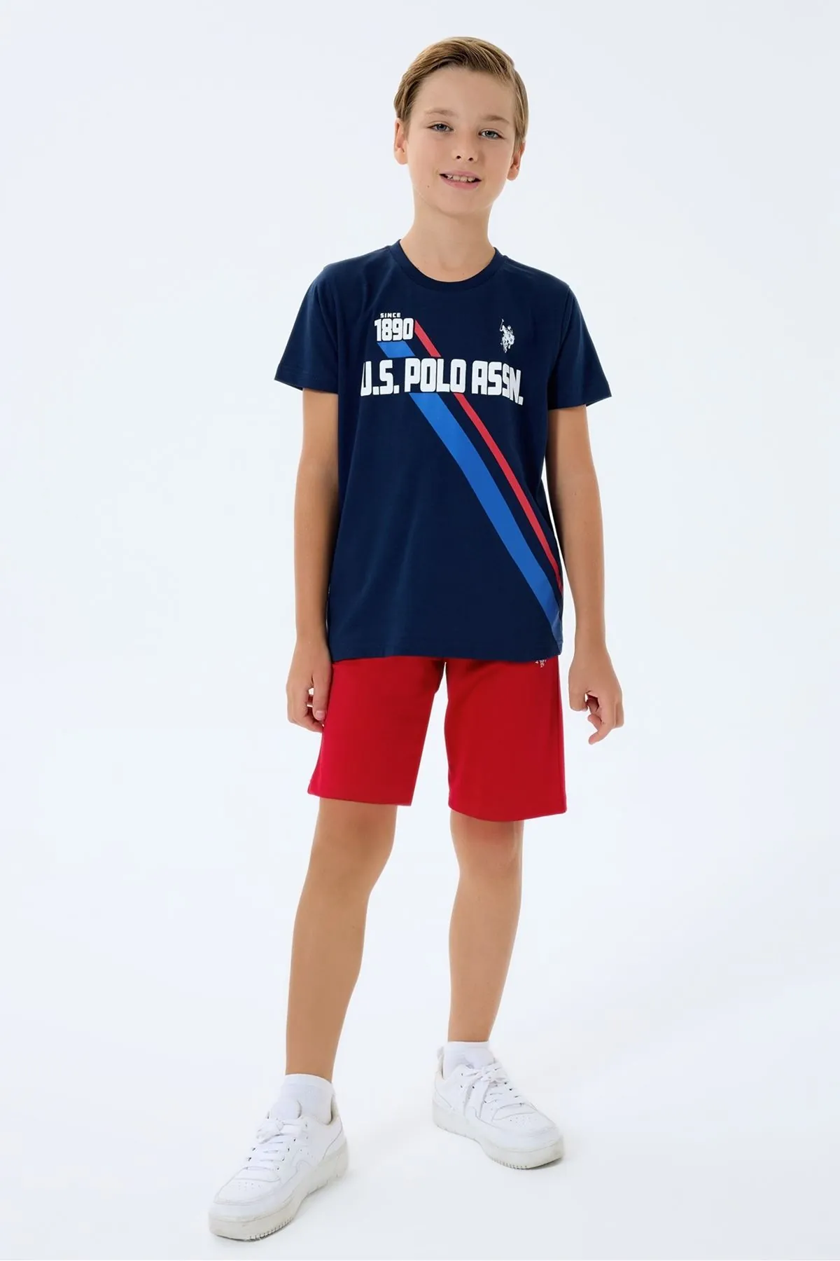 4-15 Yaş Lisanslı Us Polo Assn Erkek Çocuk Takım-Lacivert