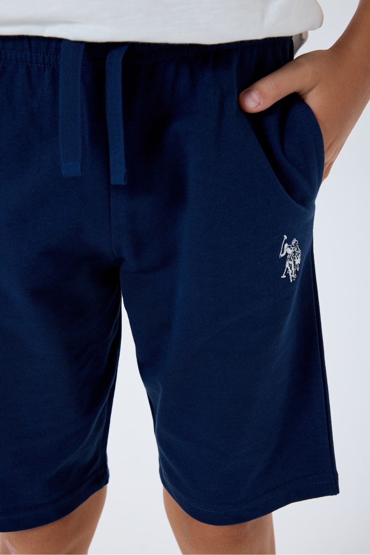 4-15 Yaş Lisanslı Us Polo Assn Erkek Çocuk Takım-Ekru