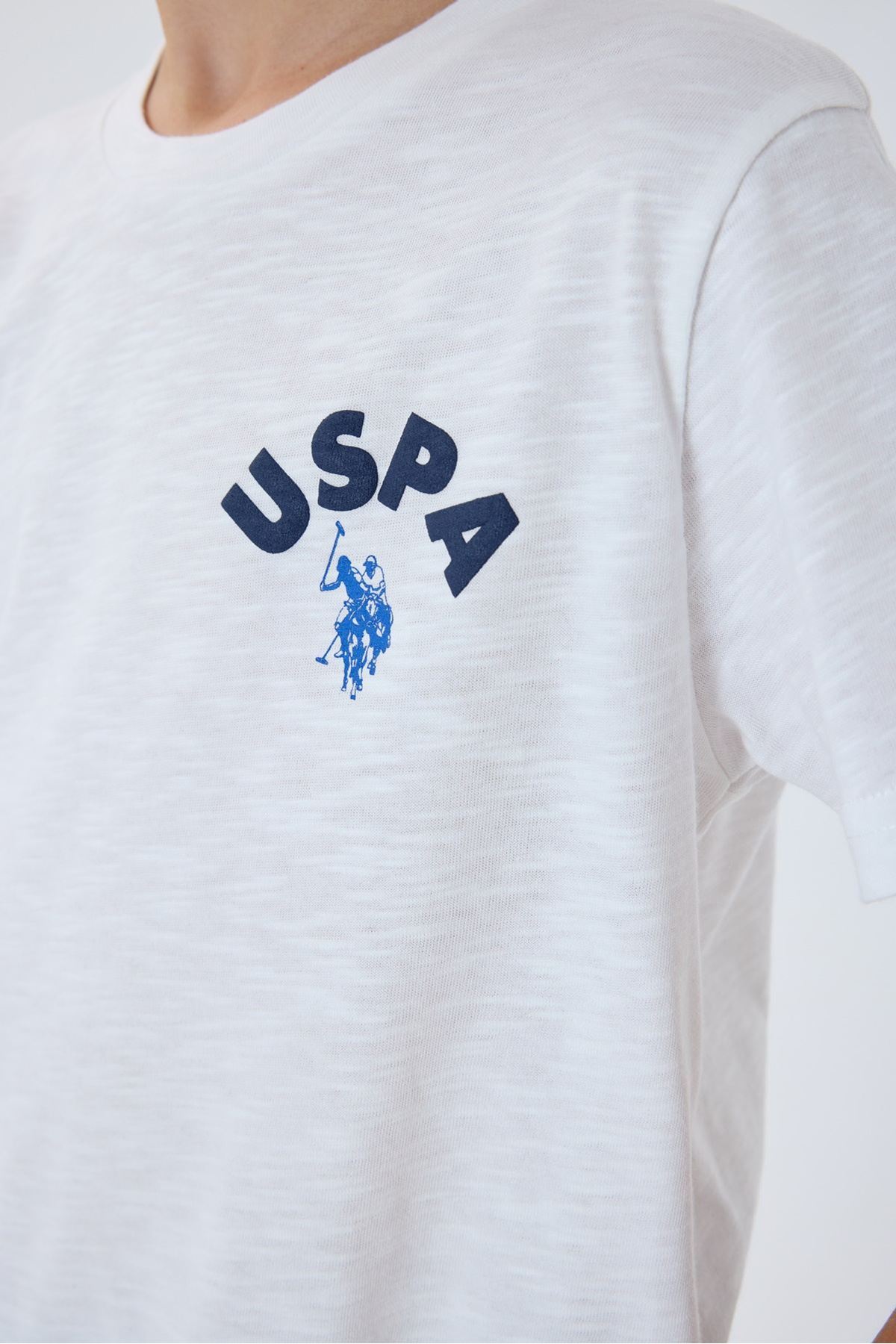 4-15 Yaş Lisanslı Us Polo Assn Erkek Çocuk Takım-Ekru