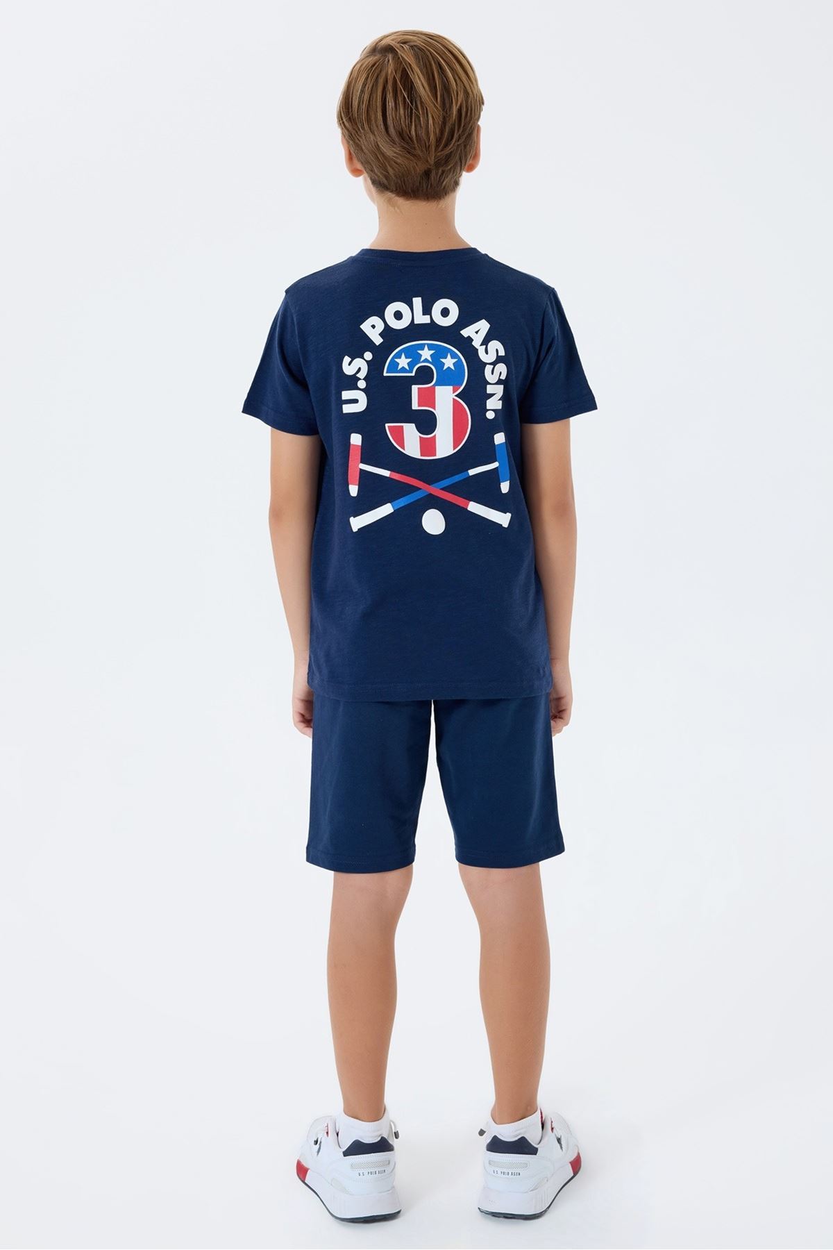 4-15 Yaş Lisanslı Us Polo Assn Erkek Çocuk Takım-Lacivert