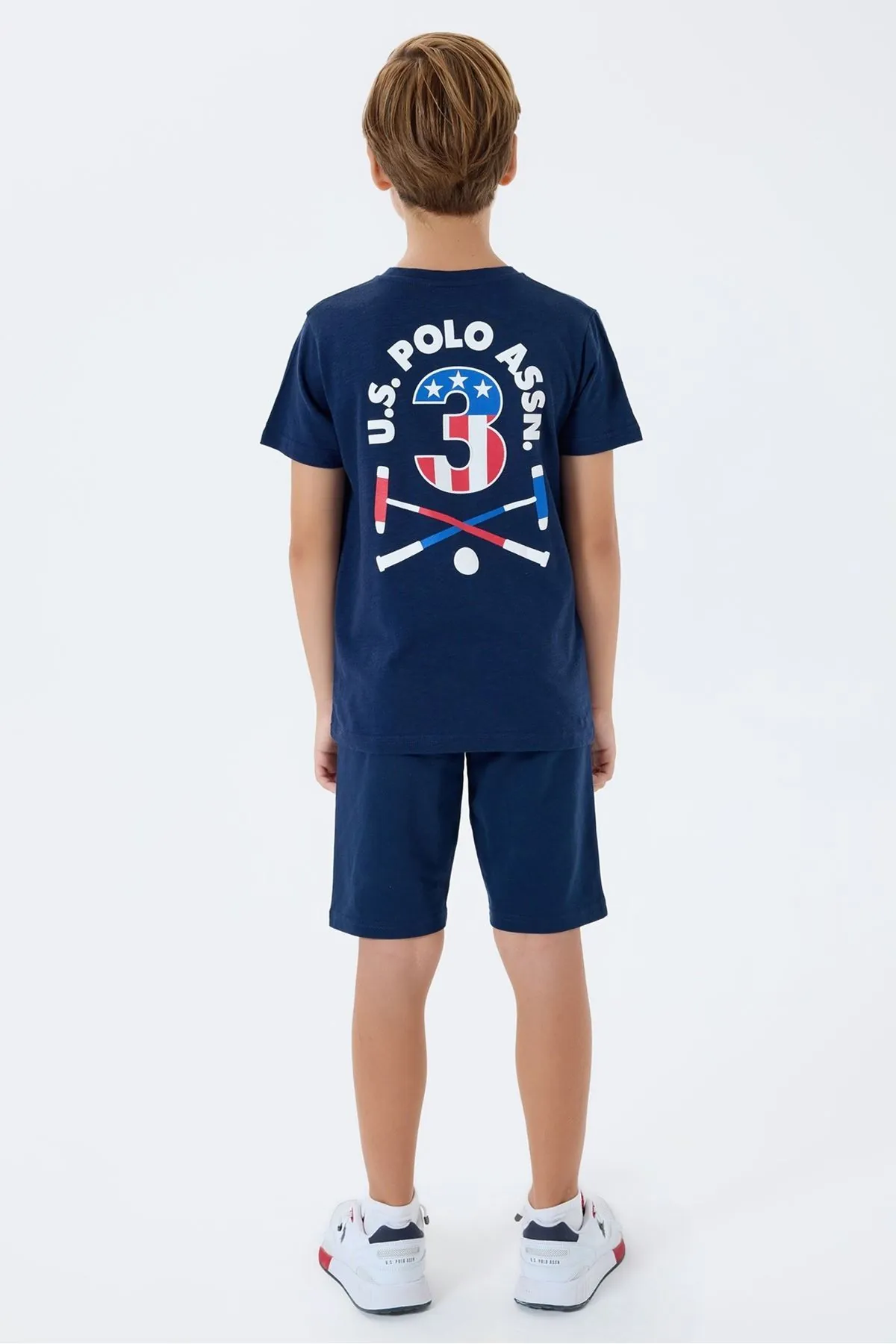 4-15 Yaş Lisanslı Us Polo Assn Erkek Çocuk Takım-Lacivert