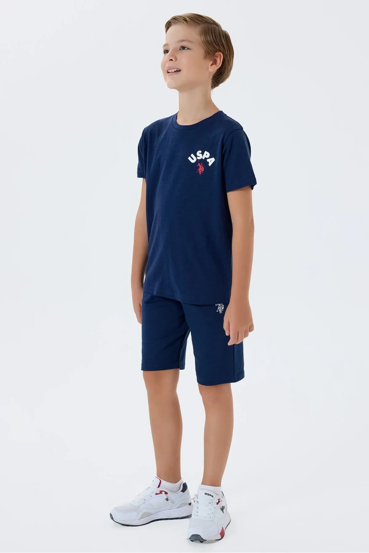 4-15 Yaş Lisanslı Us Polo Assn Erkek Çocuk Takım-Lacivert