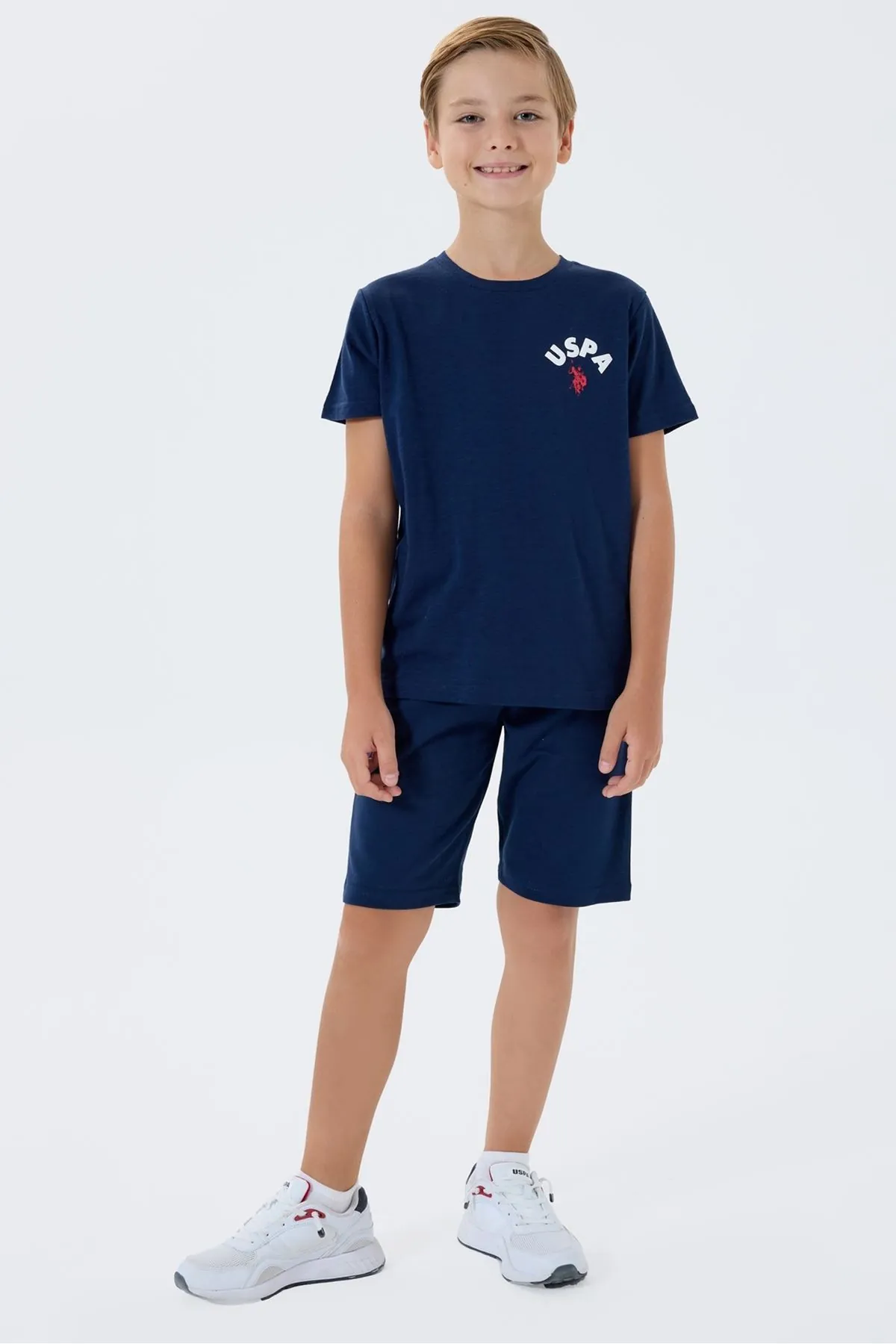 4-15 Yaş Lisanslı Us Polo Assn Erkek Çocuk Takım-Lacivert