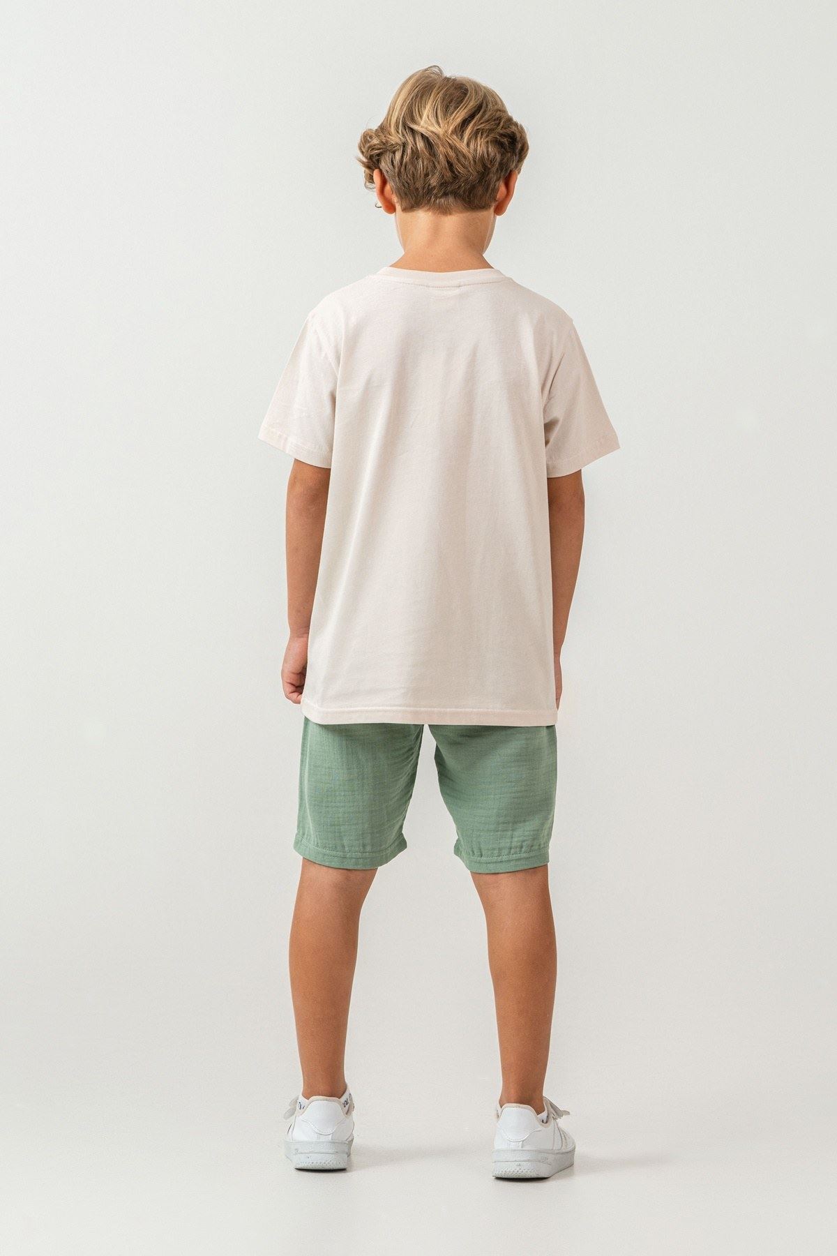 4-15 Yaş Lisanslı Us Polo Assn Erkek Çocuk Takım-Latte