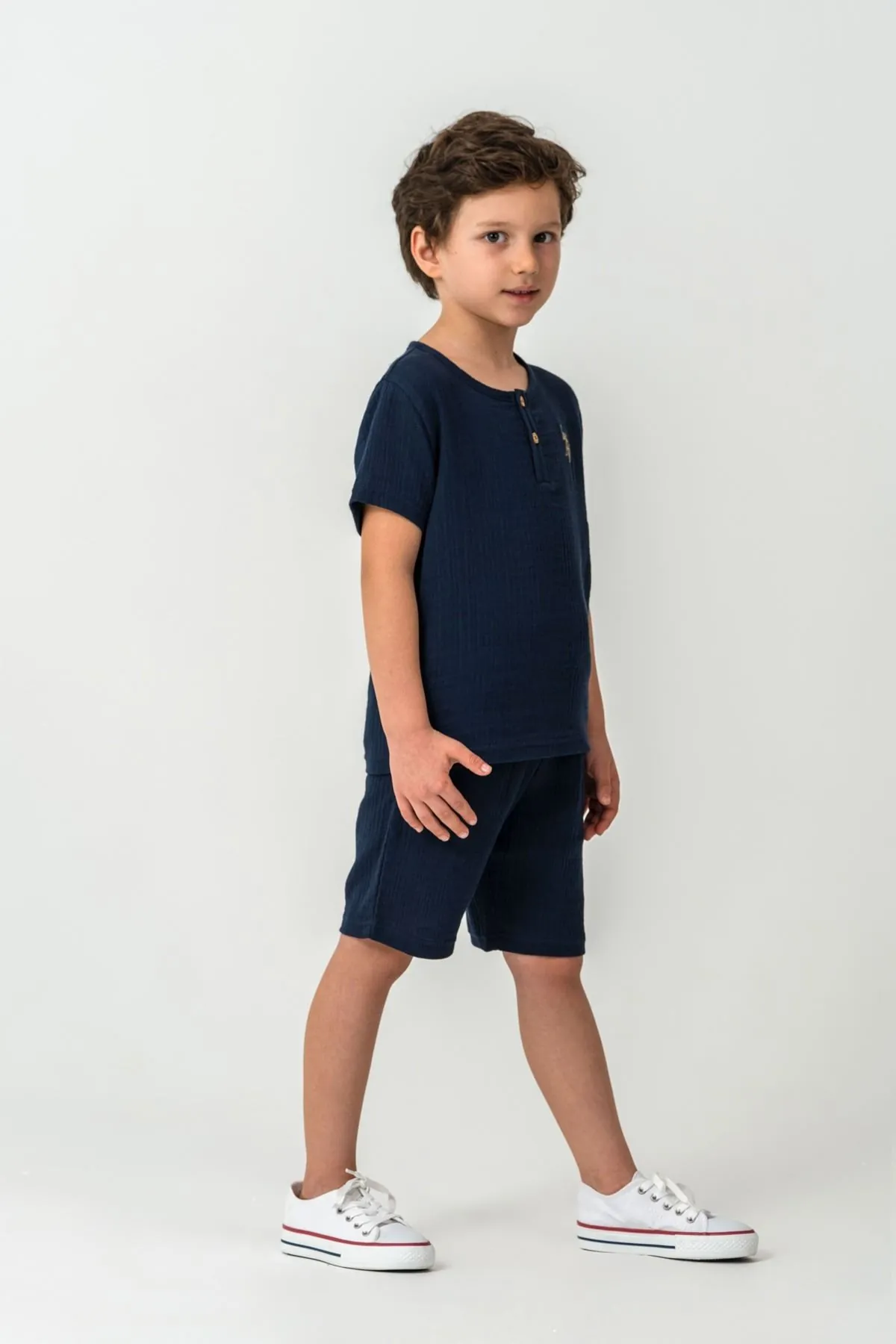 4-15 Yaş Lisanslı Us Polo Assn Erkek Çocuk Takım-Lacivert