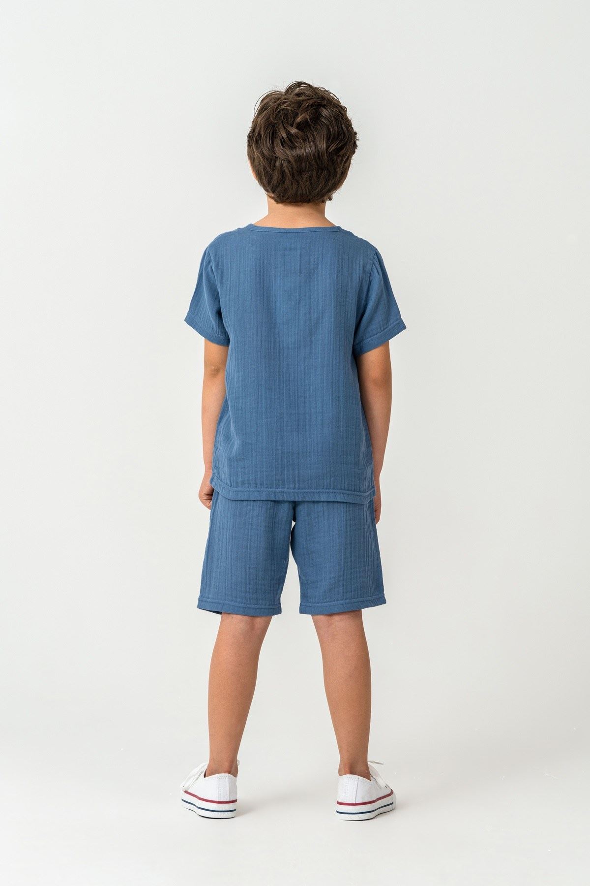 4-15 Yaş Lisanslı Us Polo Assn Erkek Çocuk Takım-İndigo