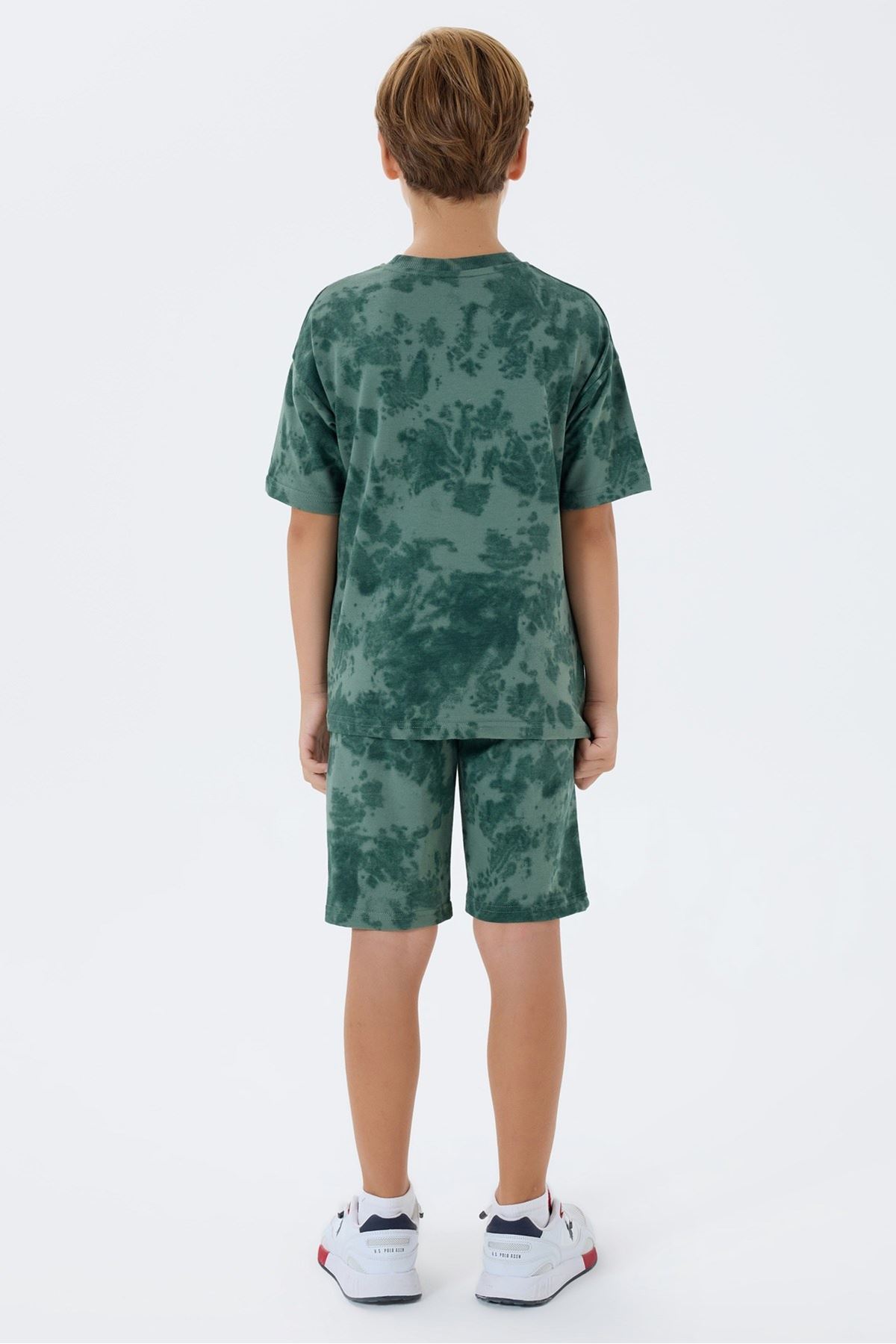 4-15 Yaş Lisanslı Us Polo Assn Erkek Çocuk Takım-Yeşil