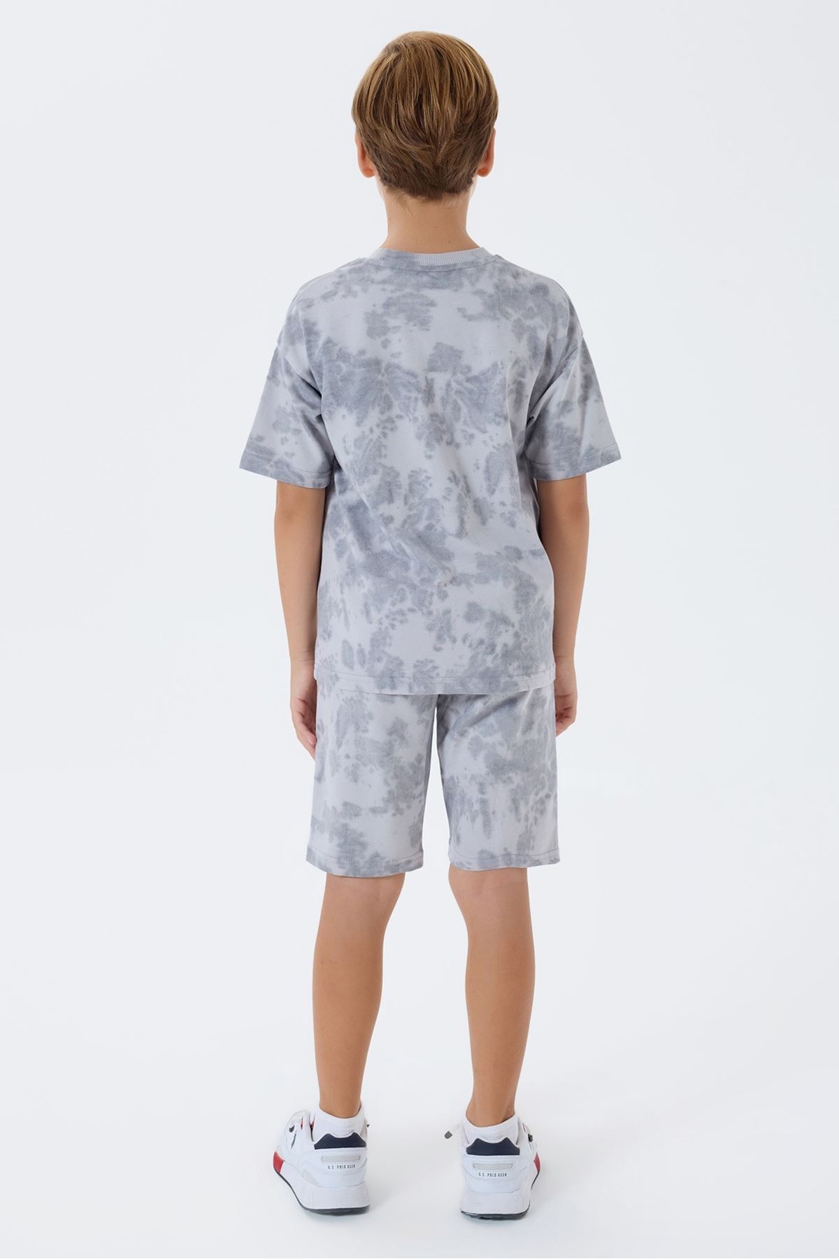 4-15 Yaş Lisanslı Us Polo Assn Erkek Çocuk Takım-Uzay Grisi