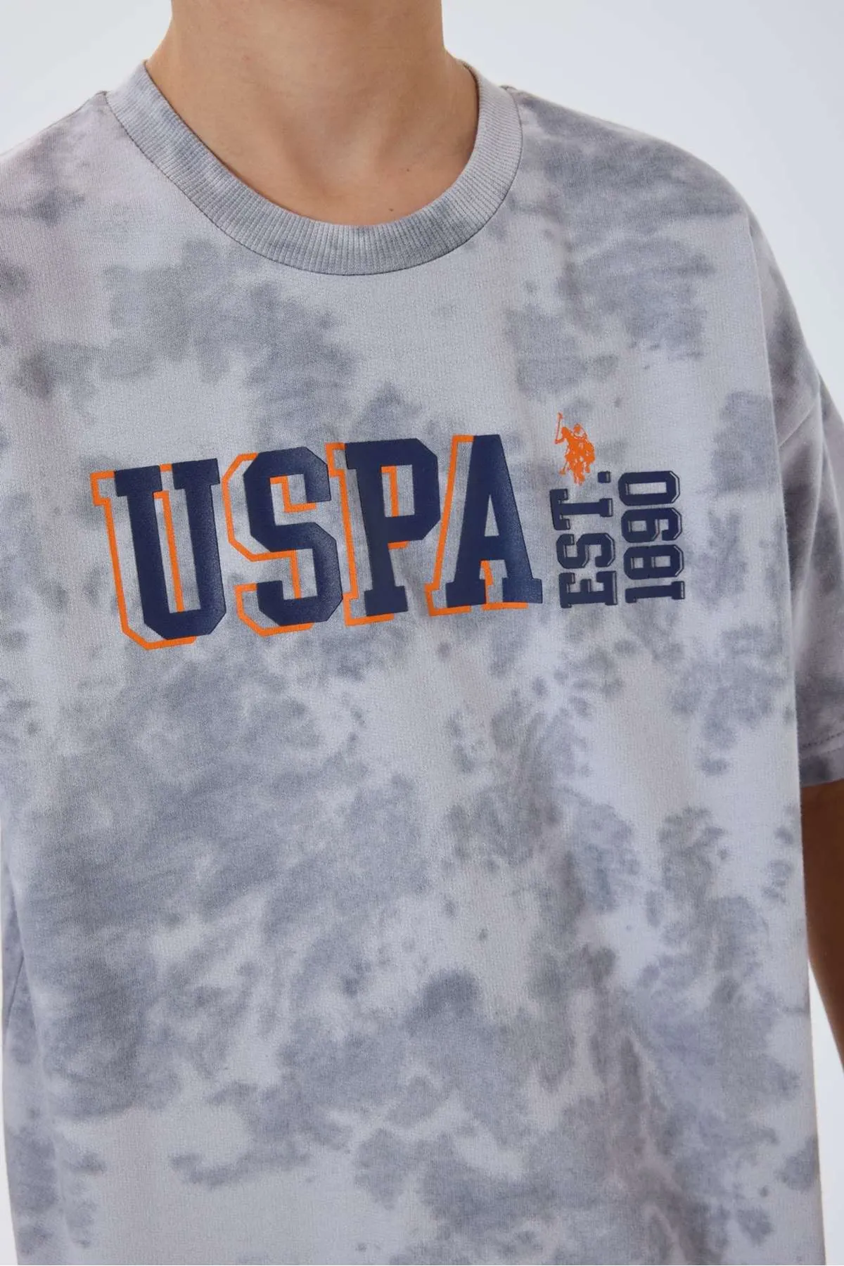 4-15 Yaş Lisanslı Us Polo Assn Erkek Çocuk Takım-Uzay Grisi
