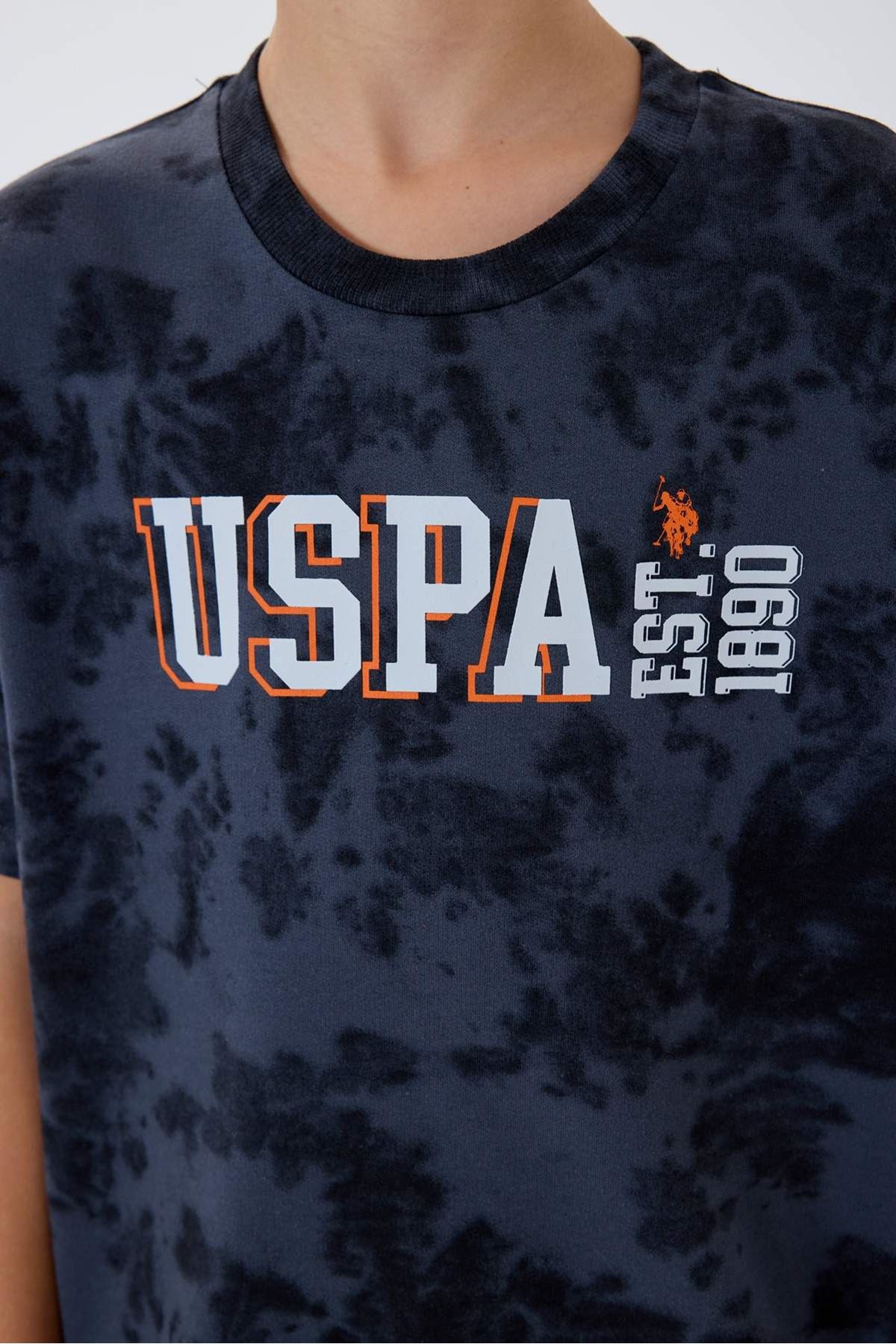 4-15 Yaş Lisanslı Us Polo Assn Erkek Çocuk Takım-Füme