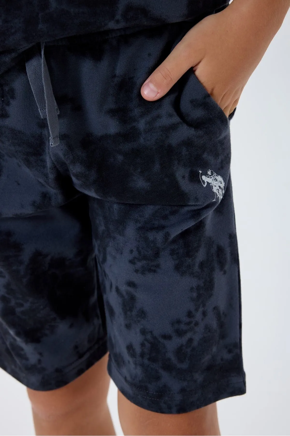 4-15 Yaş Lisanslı Us Polo Assn Erkek Çocuk Takım-Füme