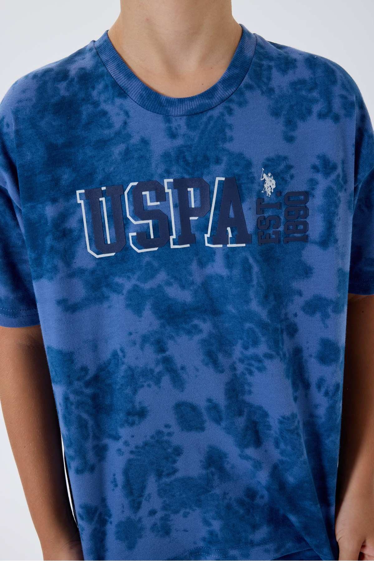 4-15 Yaş Lisanslı Us Polo Assn Erkek Çocuk Takım-Saks