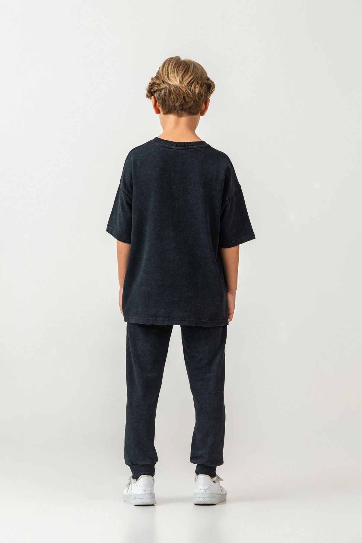 4-15 Yaş Lisanslı Us Polo Assn Erkek Çocuk Takım-Siyah