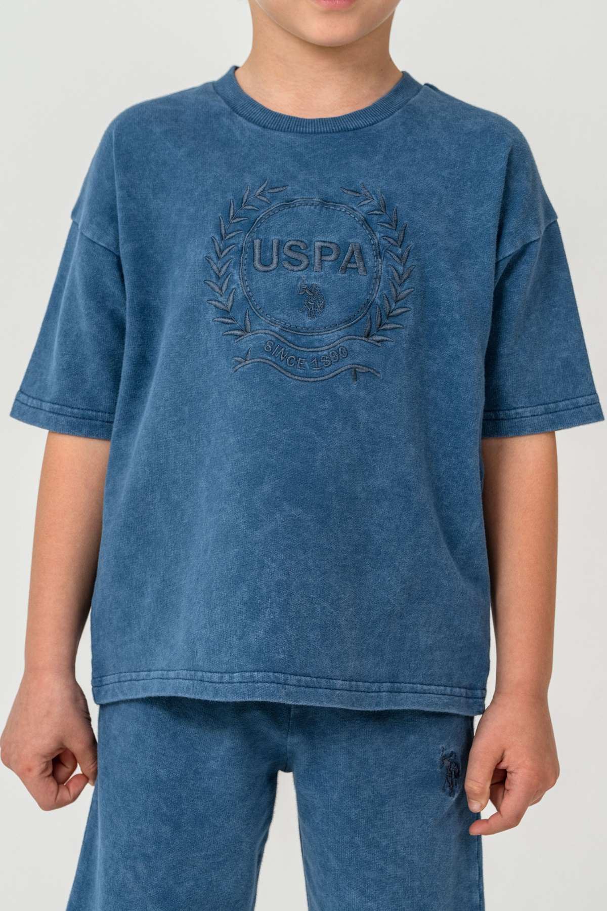 4-15 Yaş Lisanslı Us Polo Assn Erkek Çocuk Takım-İndigo