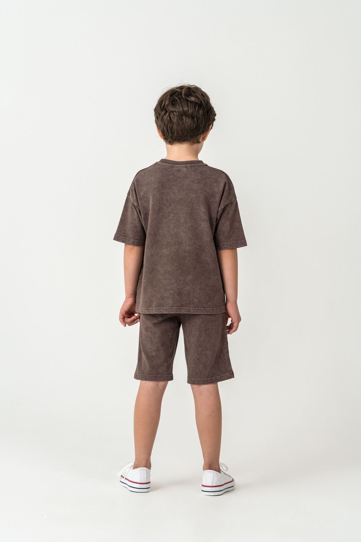 4-15 Yaş Lisanslı Us Polo Assn Erkek Çocuk Takım-Kahverengi