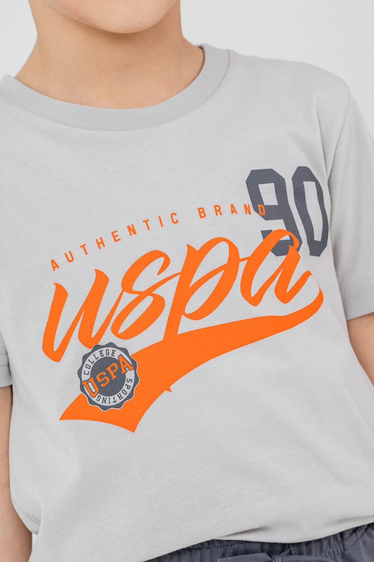 4-15 Yaş Lisanslı Us Polo Assn Erkek Çocuk Takım-Uzay Grisi