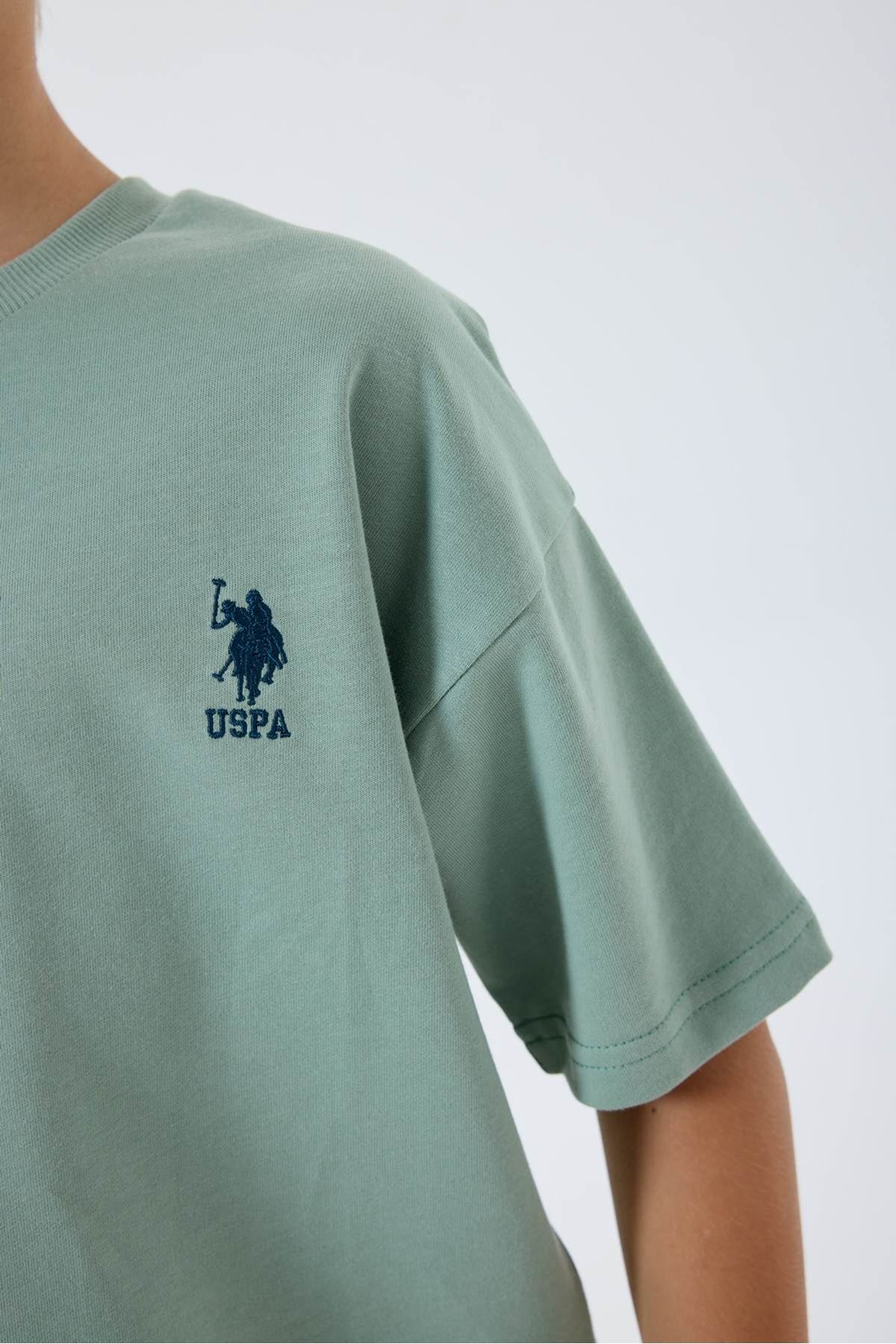 4-15 Yaş Lisanslı Us Polo Assn Erkek Çocuk Takım-Yeşil