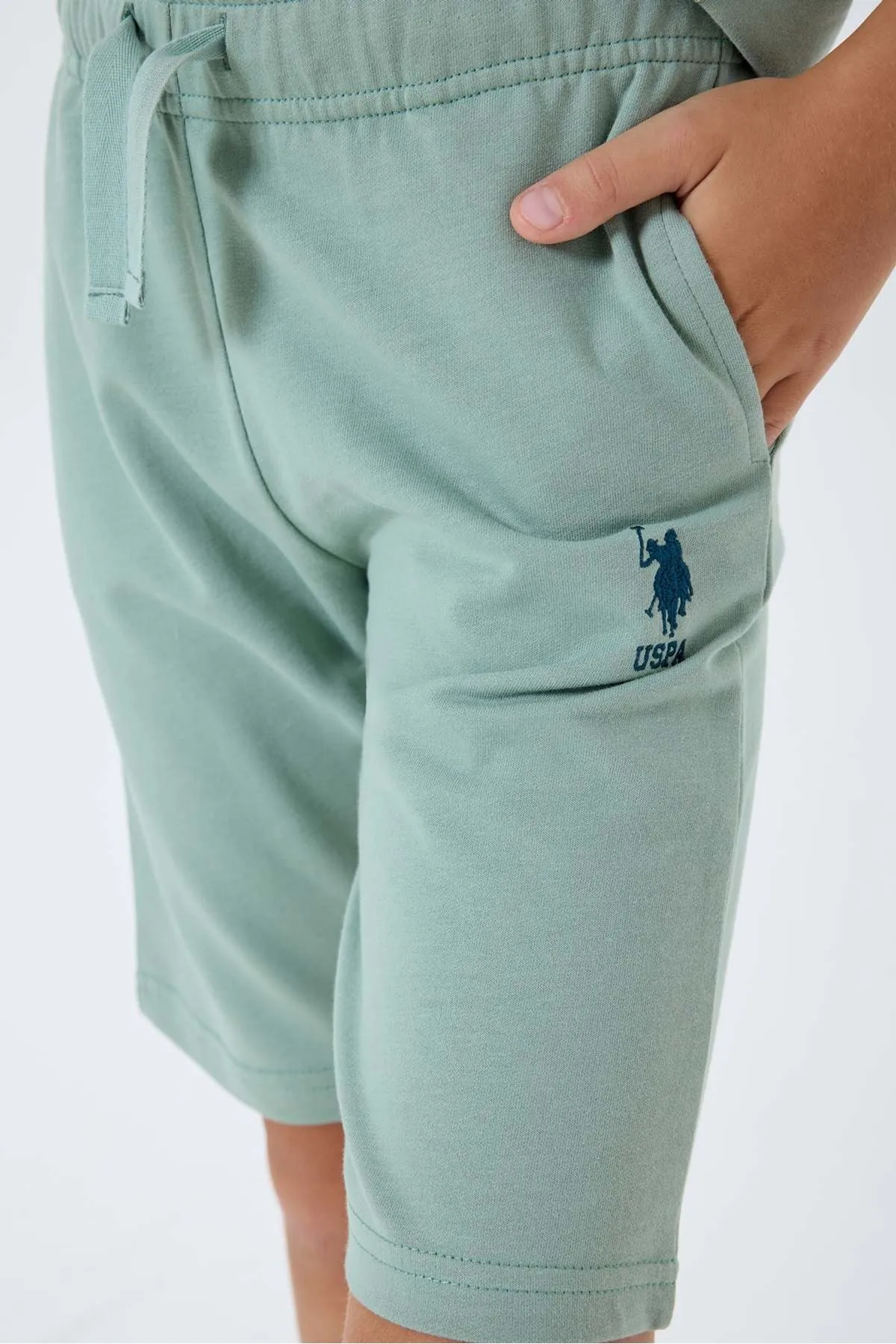 4-15 Yaş Lisanslı Us Polo Assn Erkek Çocuk Takım-Yeşil