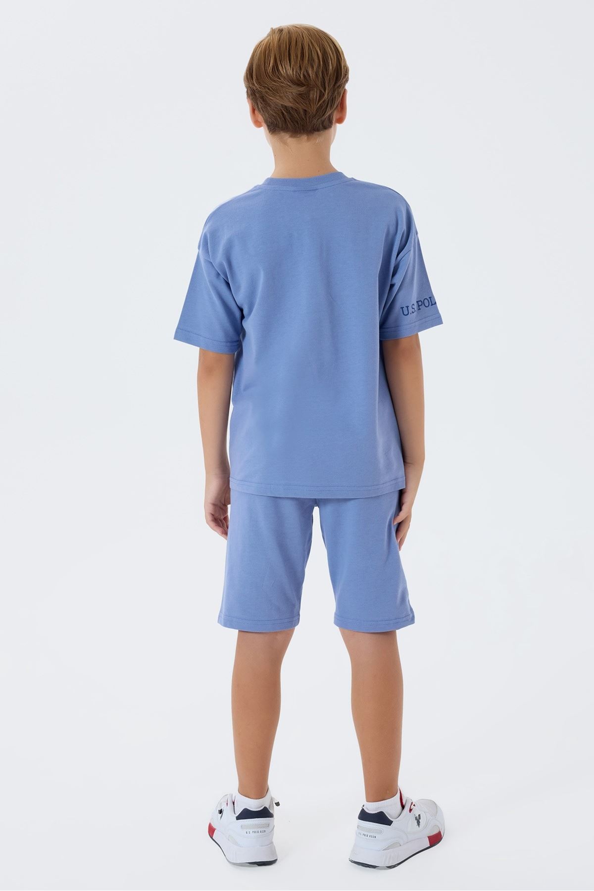 4-15 Yaş Lisanslı Us Polo Assn Erkek Çocuk Takım-Mavi