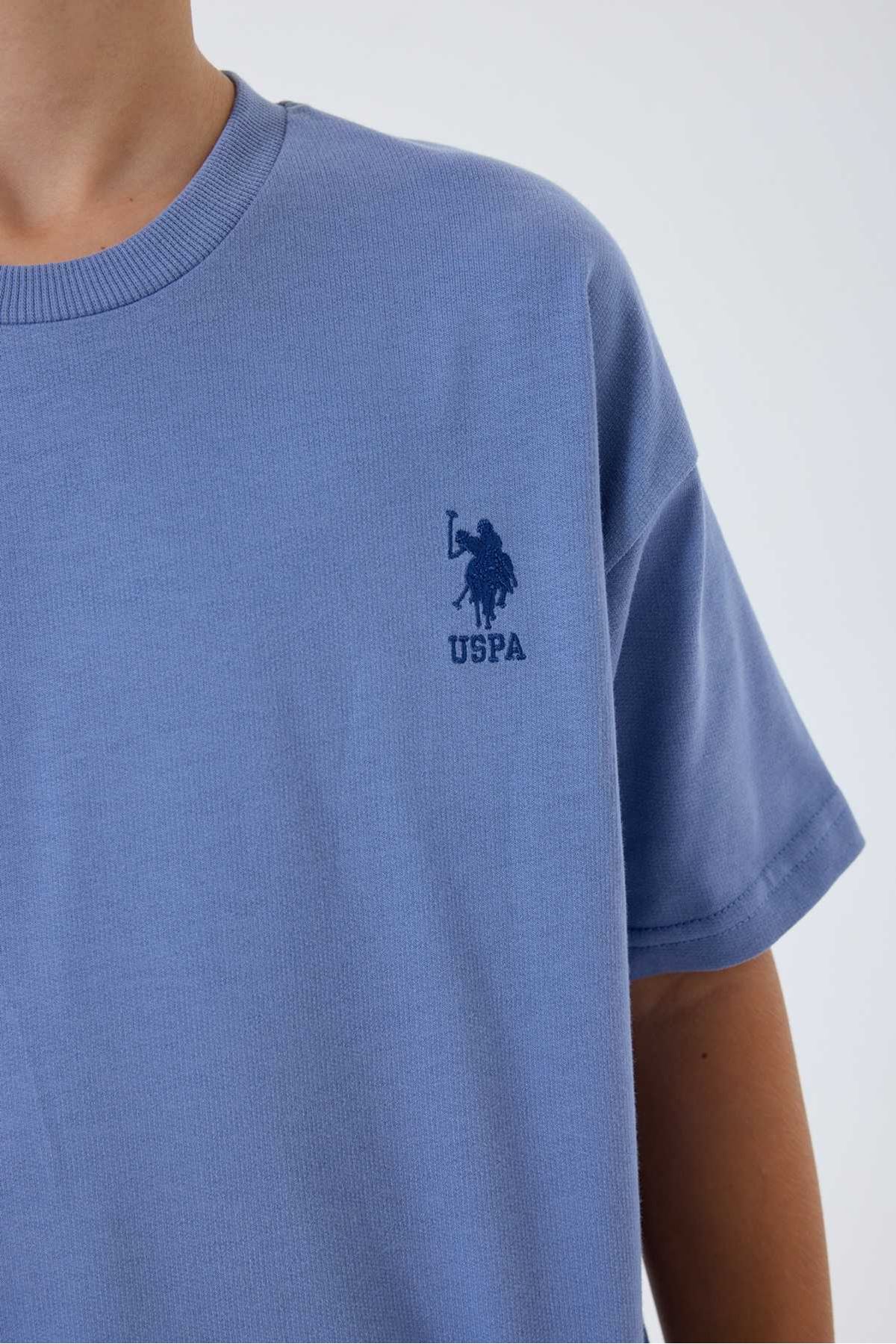 4-15 Yaş Lisanslı Us Polo Assn Erkek Çocuk Takım-Mavi