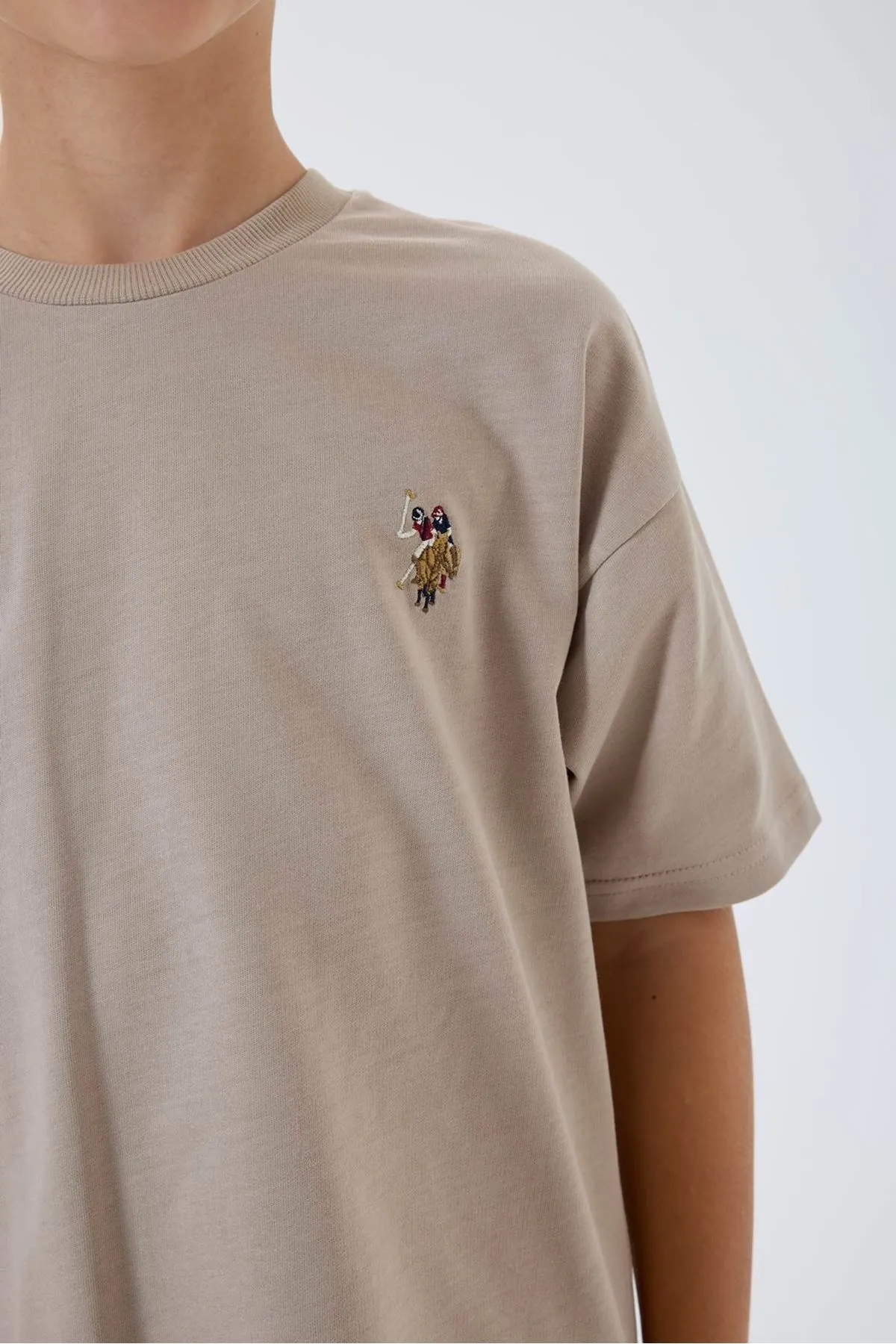 4-15 Yaş Lisanslı Us Polo Assn Erkek Çocuk Takım-Kum